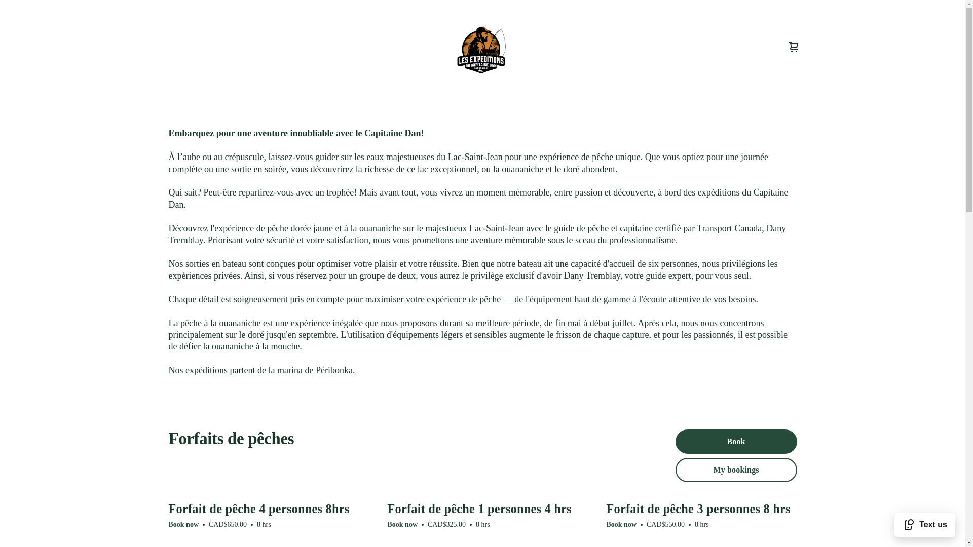website screenshot of https://lesexpeditonsducapitainedan.com/