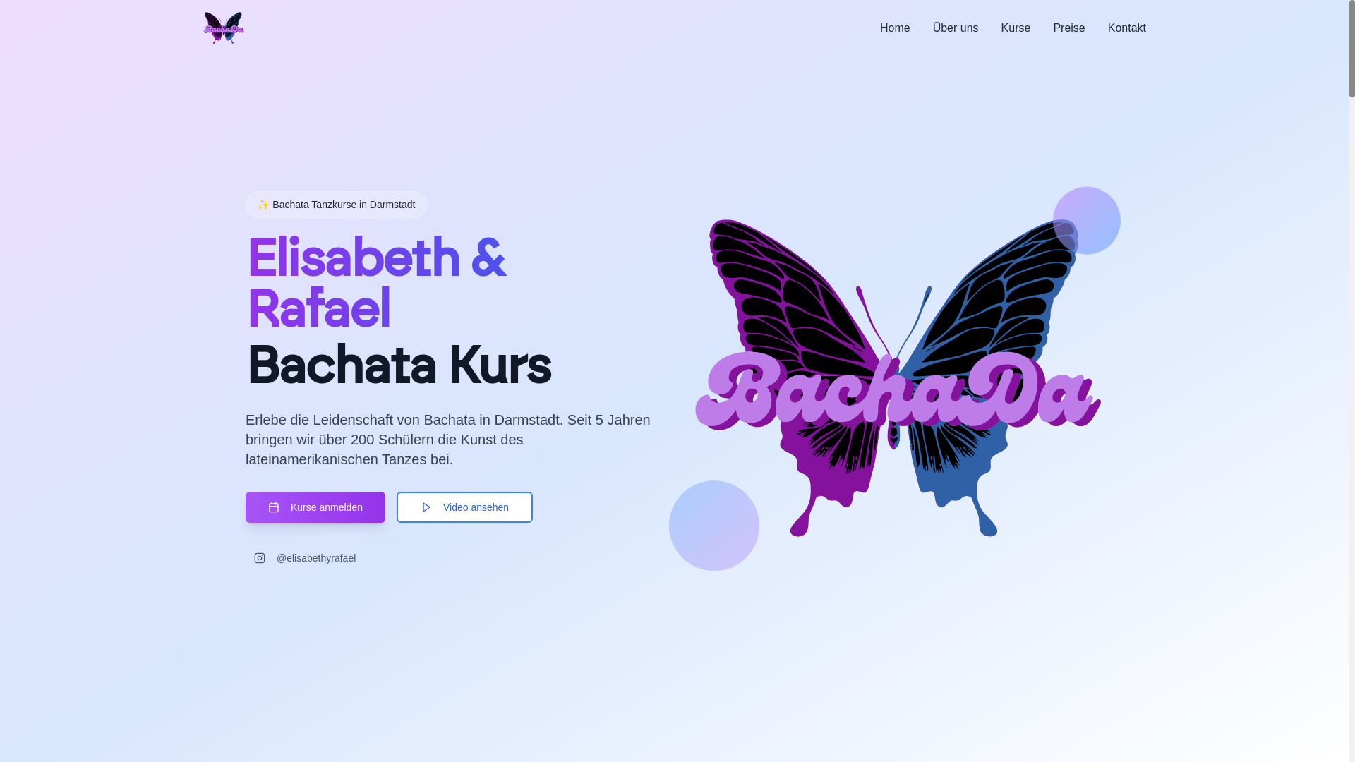 website screenshot of https://bachada.de/