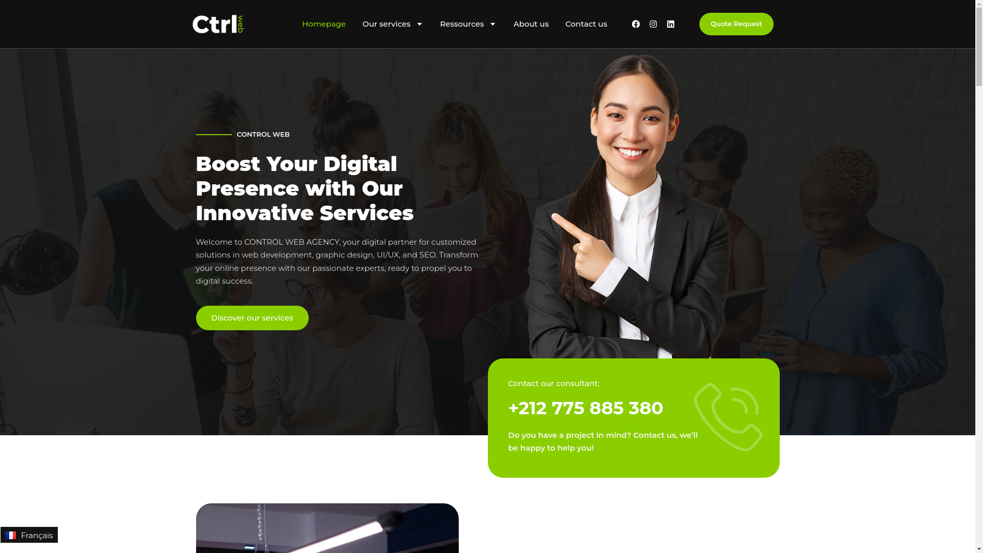 website screenshot of https://controlweb.dev/