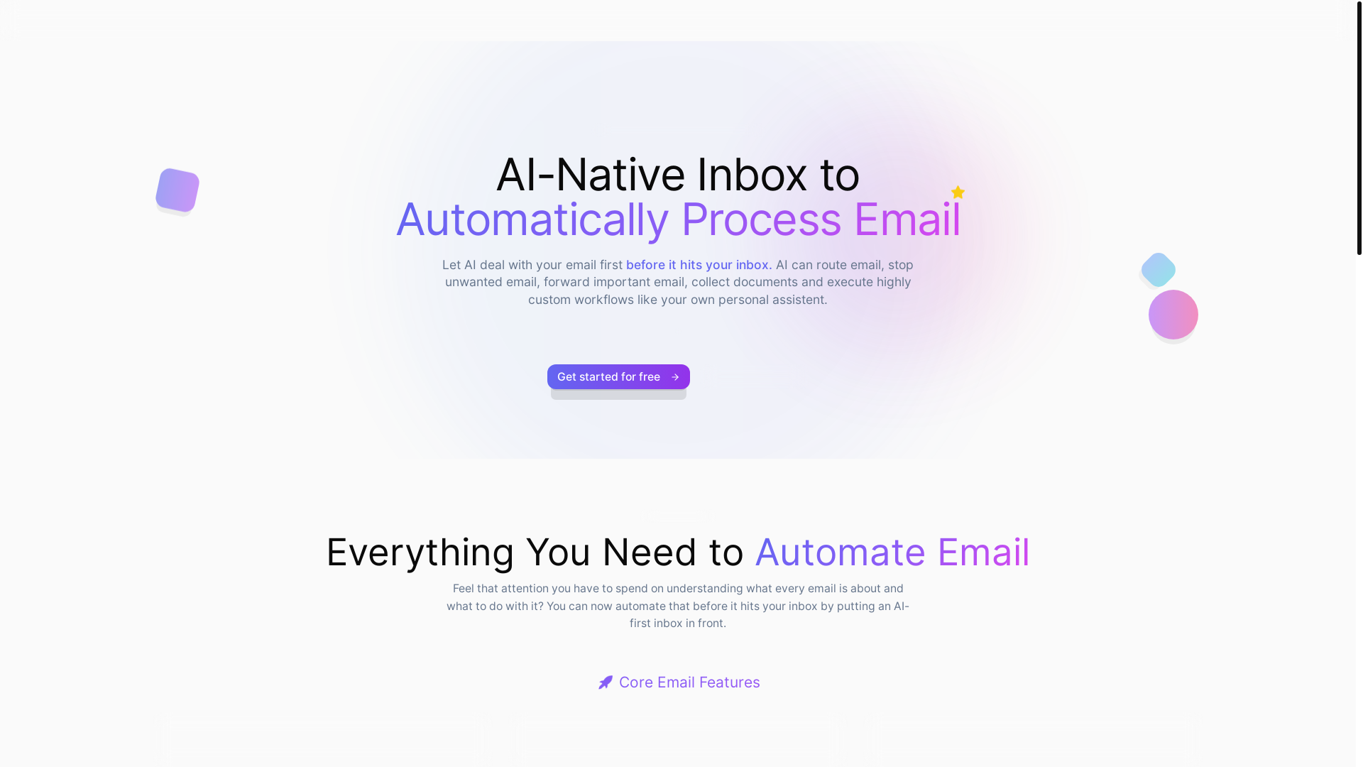 website screenshot of https://heldenmail.ai/