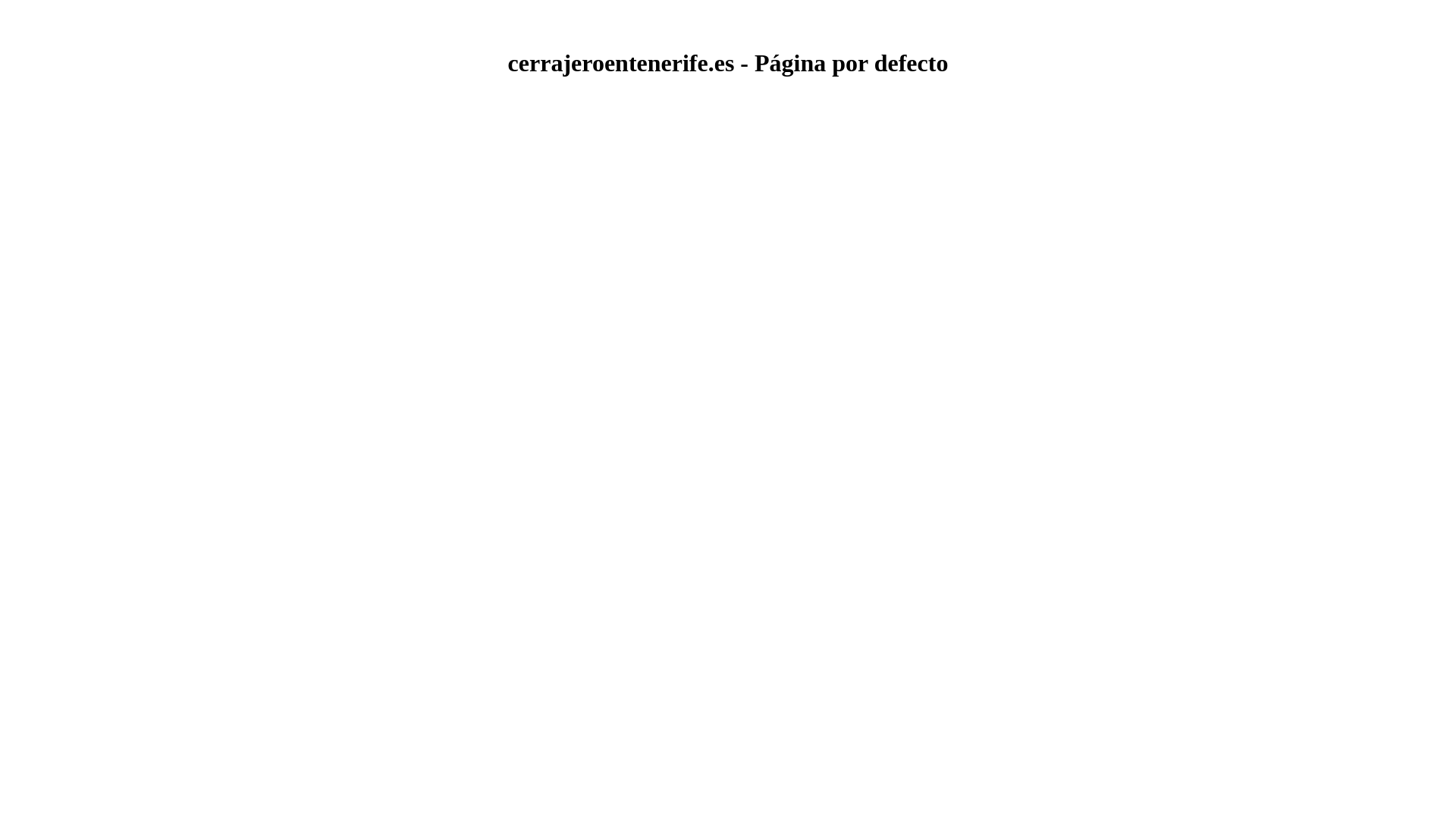 website screenshot of https://cerrajeroentenerife.es/