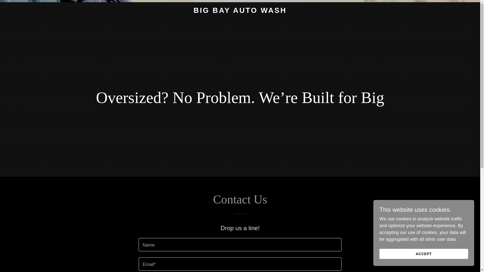 website screenshot of https://bigbayautowash.com/