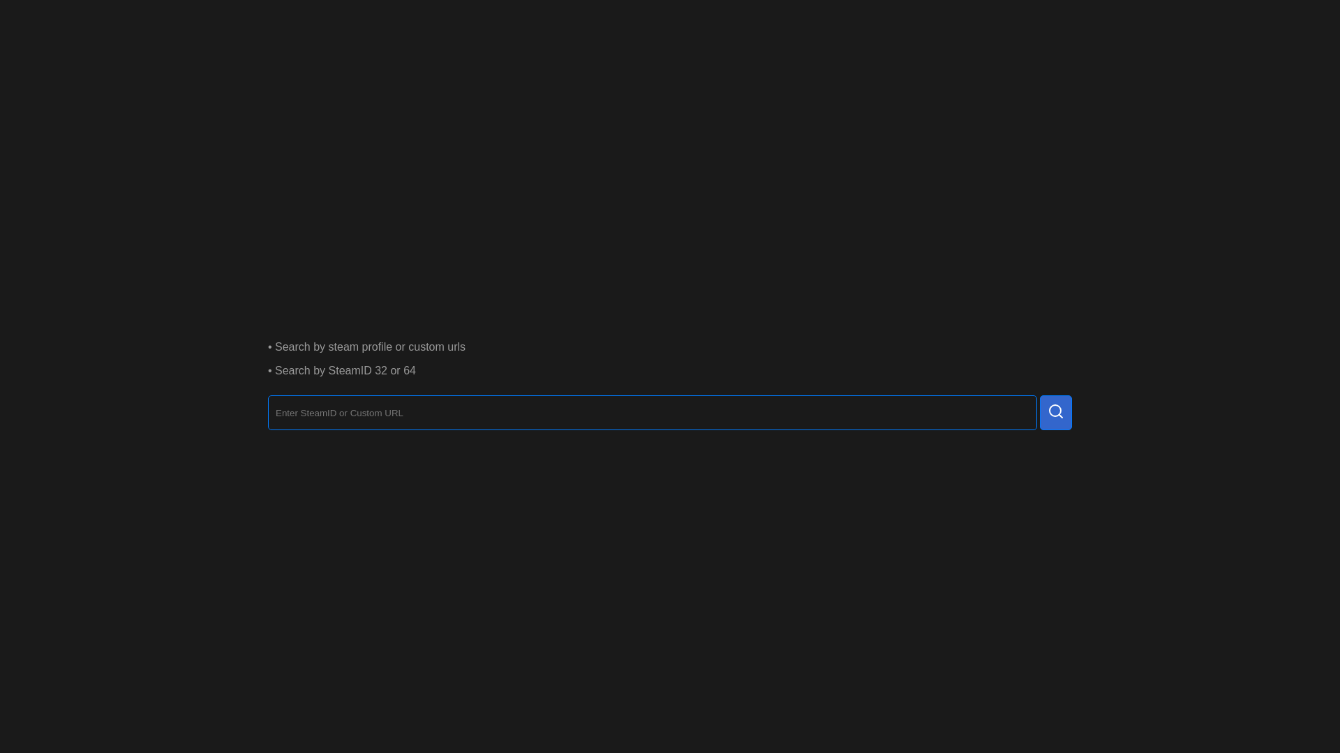 website screenshot of https://steamid.win/