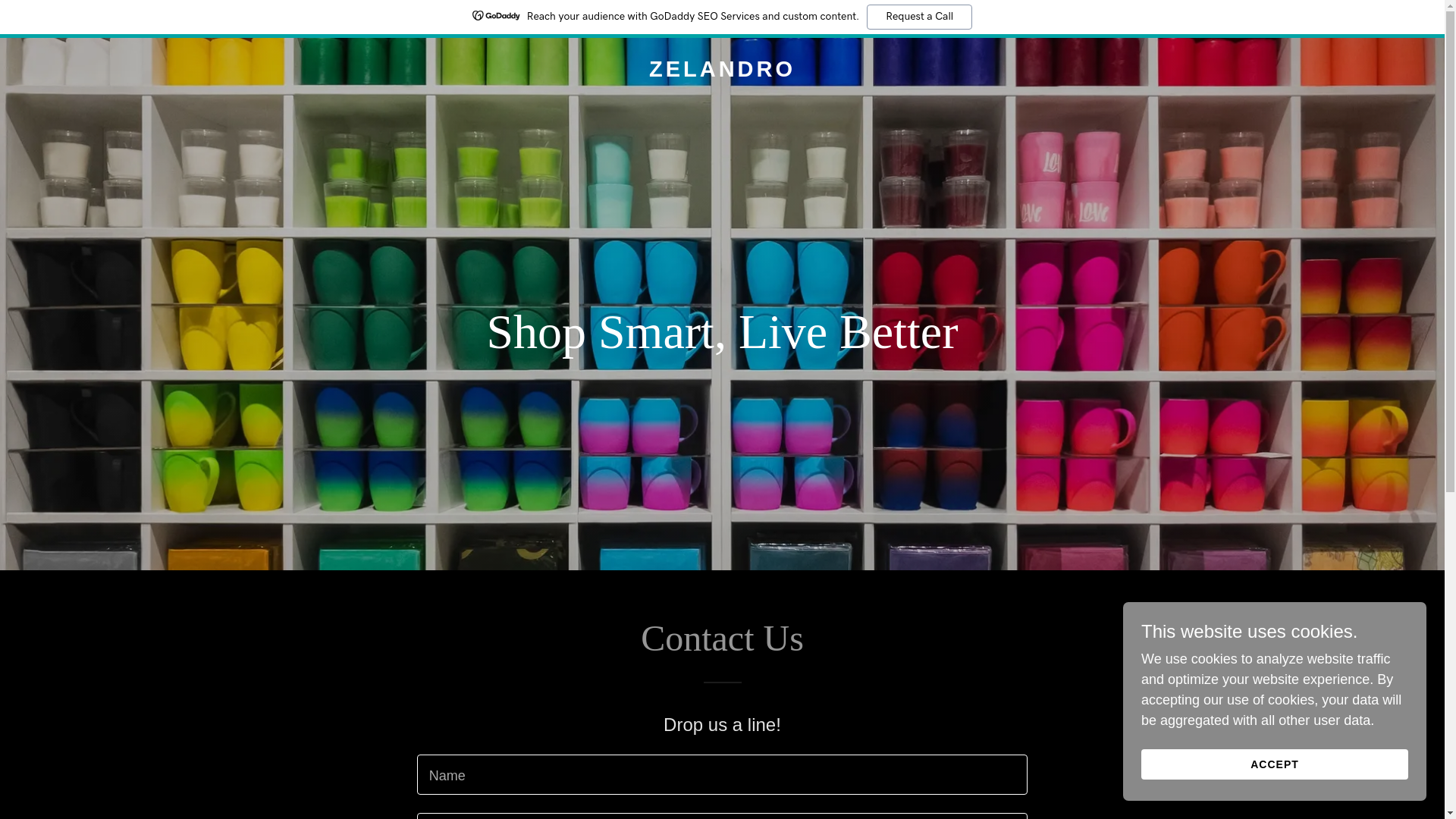 website screenshot of https://zelandro.com/