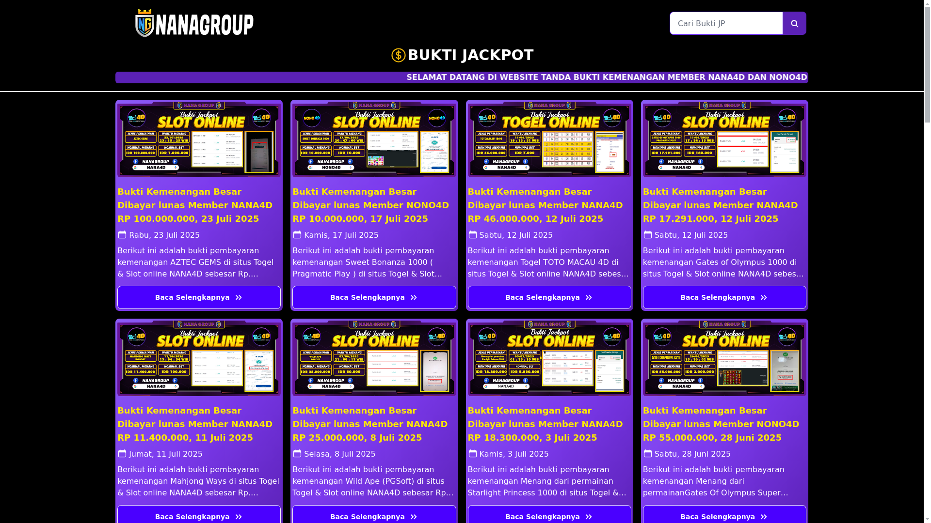 website screenshot of https://buktijpnanagroup.space/