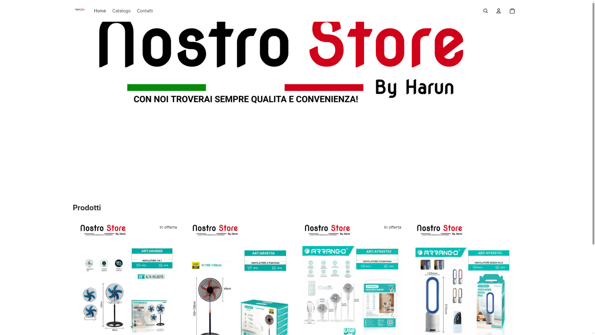 website screenshot of https://nostrostore.com/