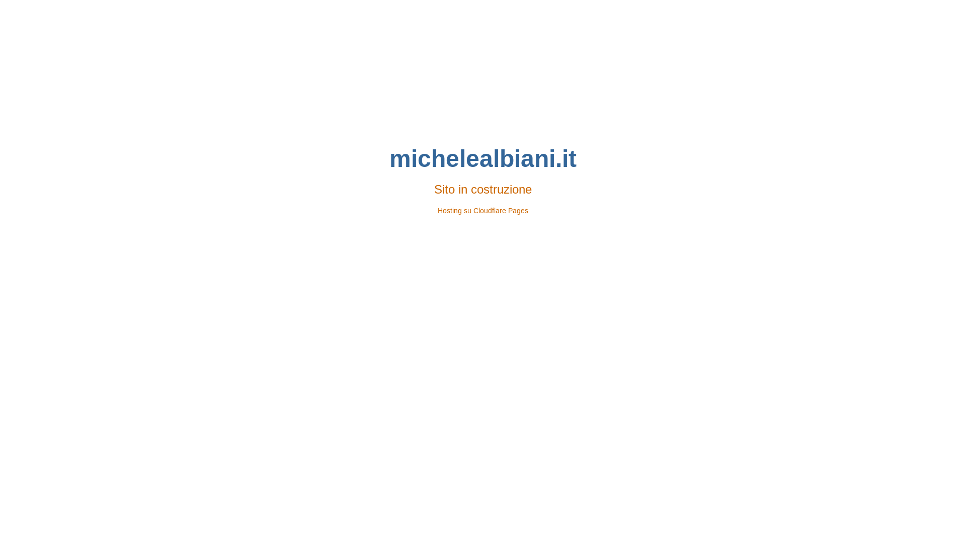 website screenshot of https://michelealbiani-it.pages.dev/
