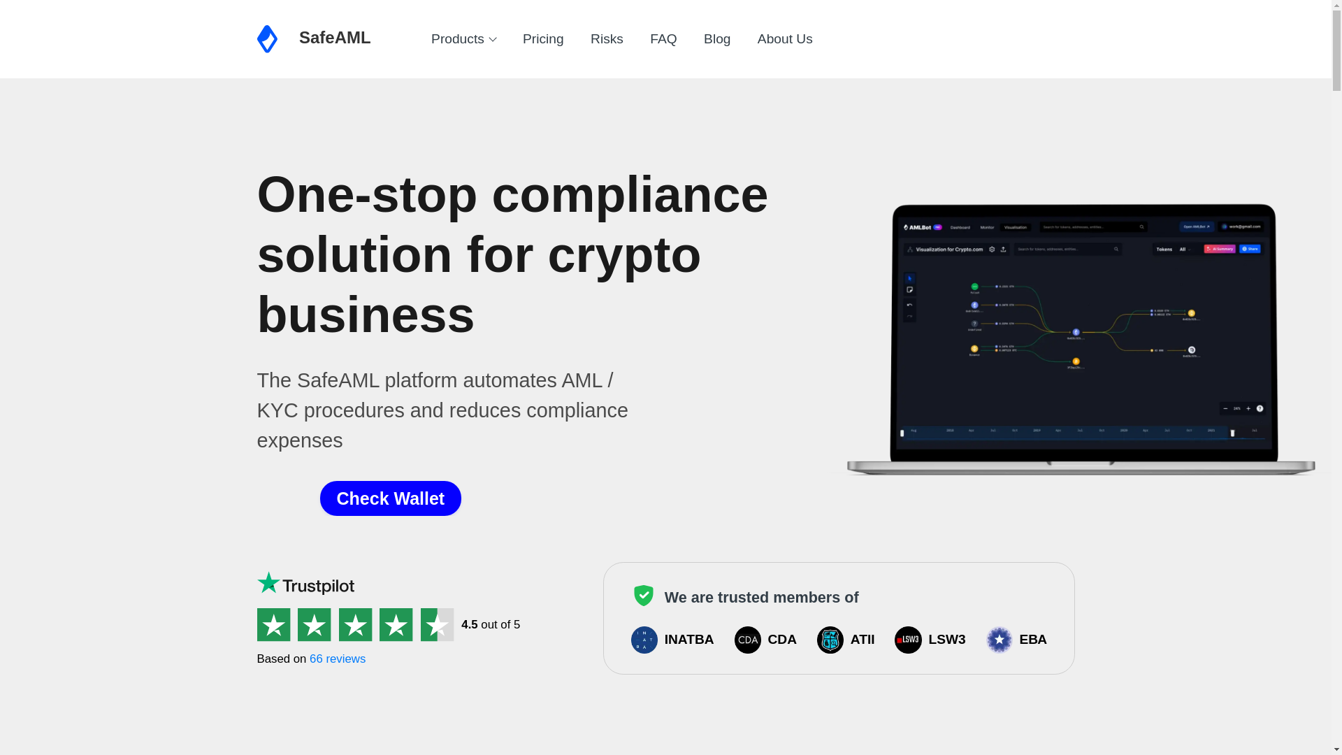 website screenshot of https://safeaml.info/