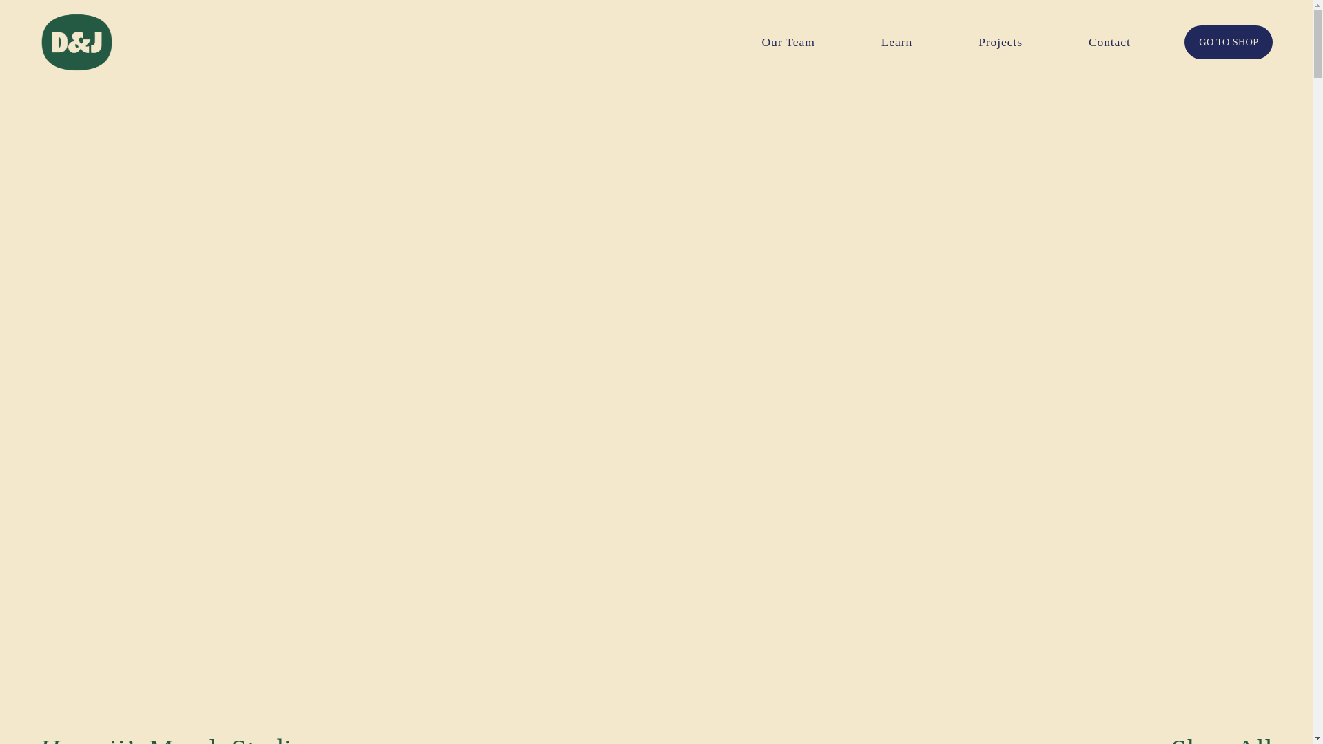 website screenshot of https://djmerchstudio.com/