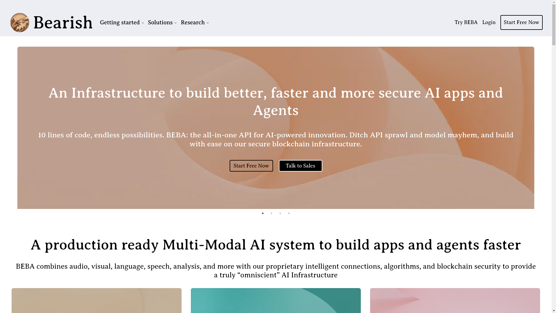 website screenshot of https://sellbearishos.com/
