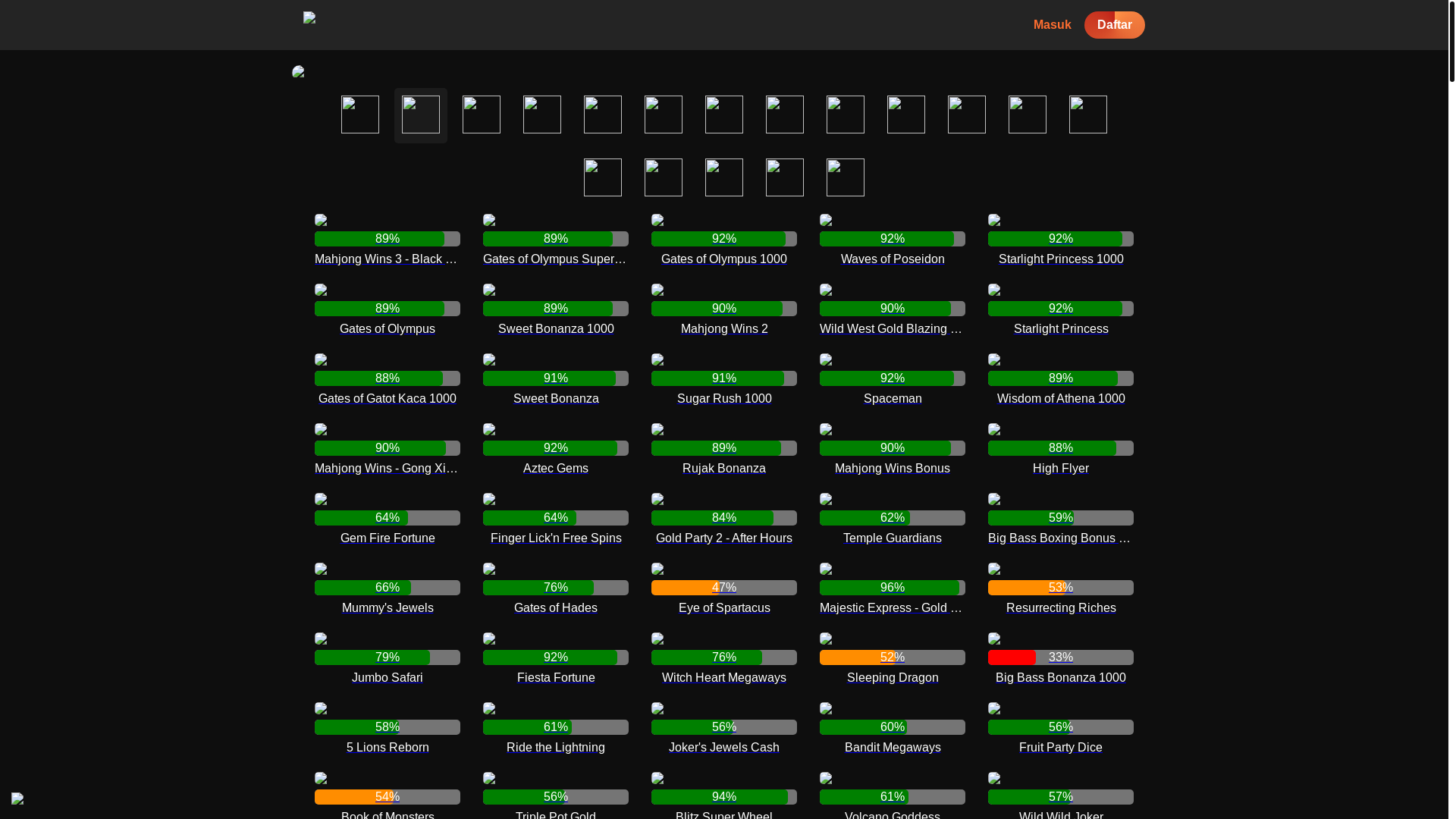 website screenshot of https://rtpnagacash8.site/
