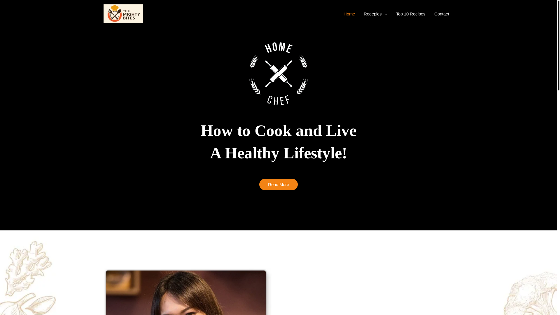 website screenshot of https://themightybites.com/