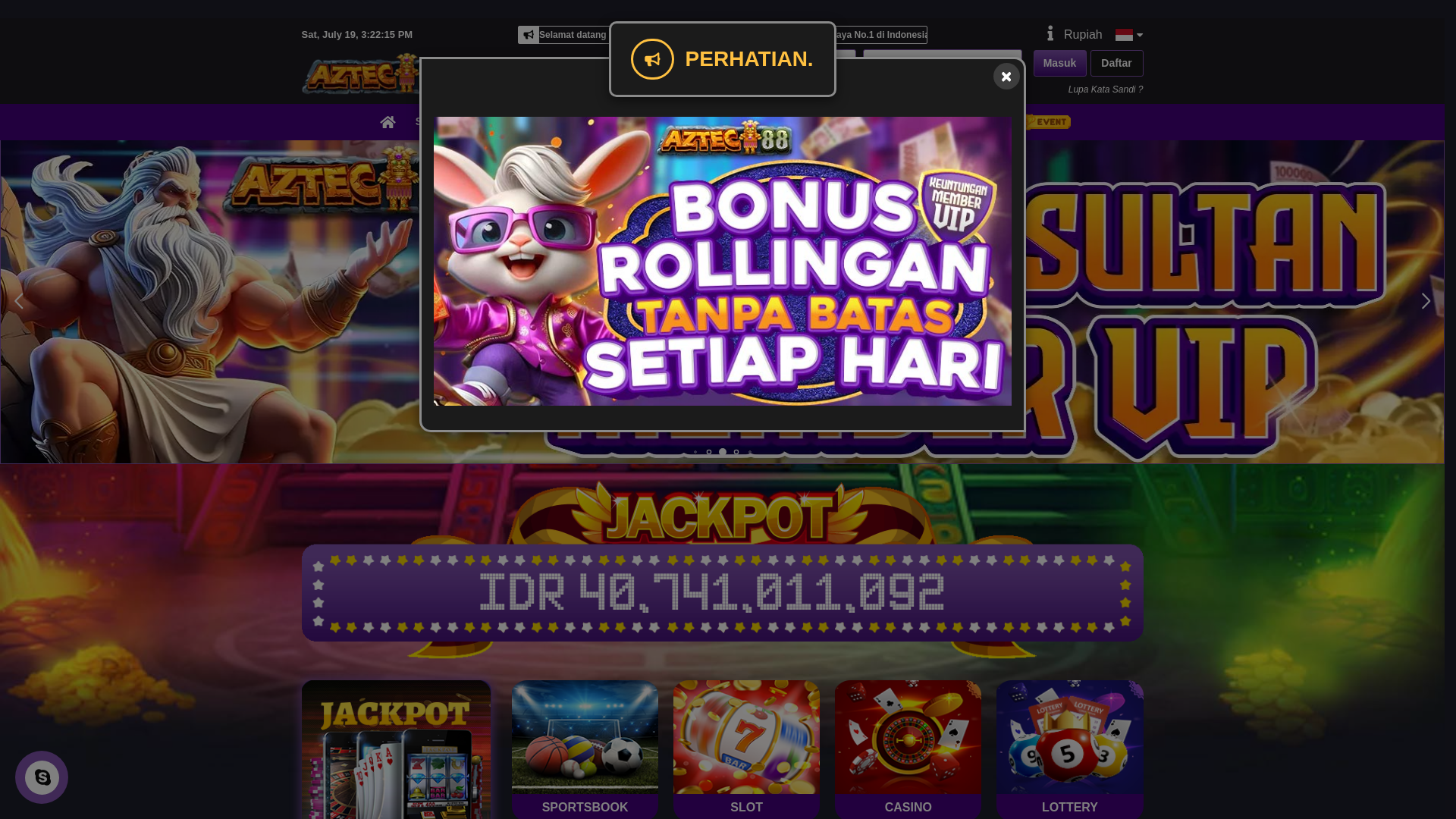 website screenshot of https://aztec88stecu.click/