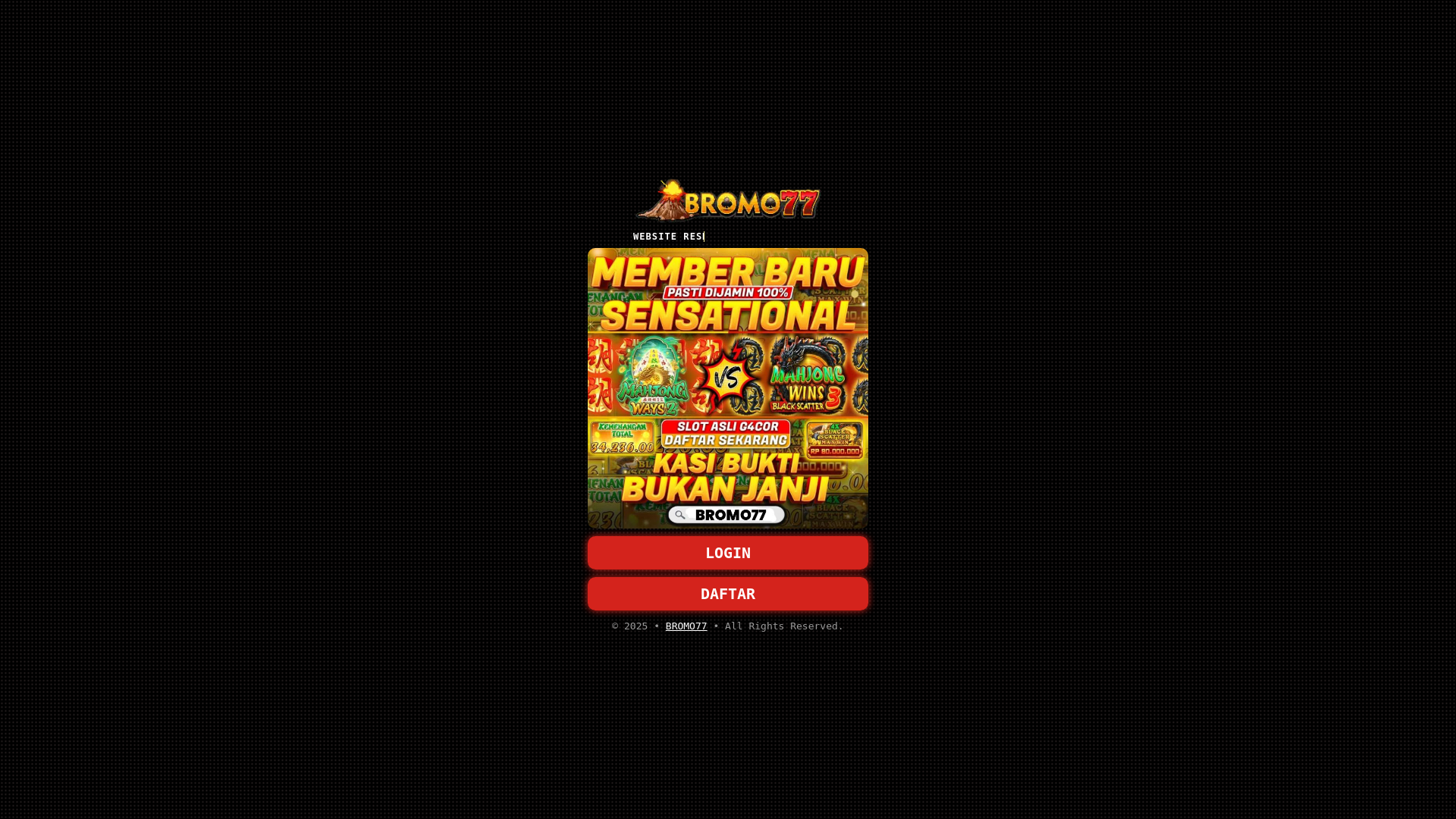 website screenshot of https://gunungbromo77.pages.dev/