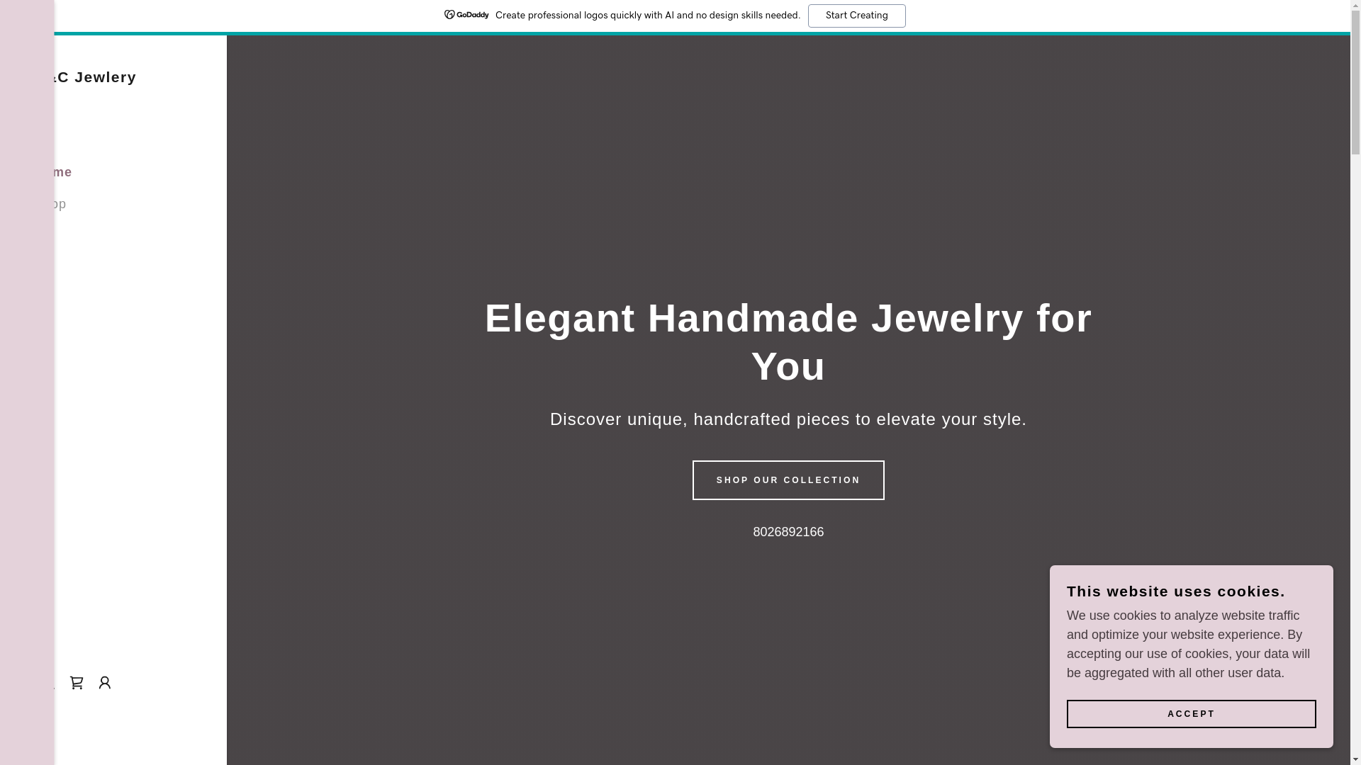 website screenshot of https://b-cjewelry.shop/