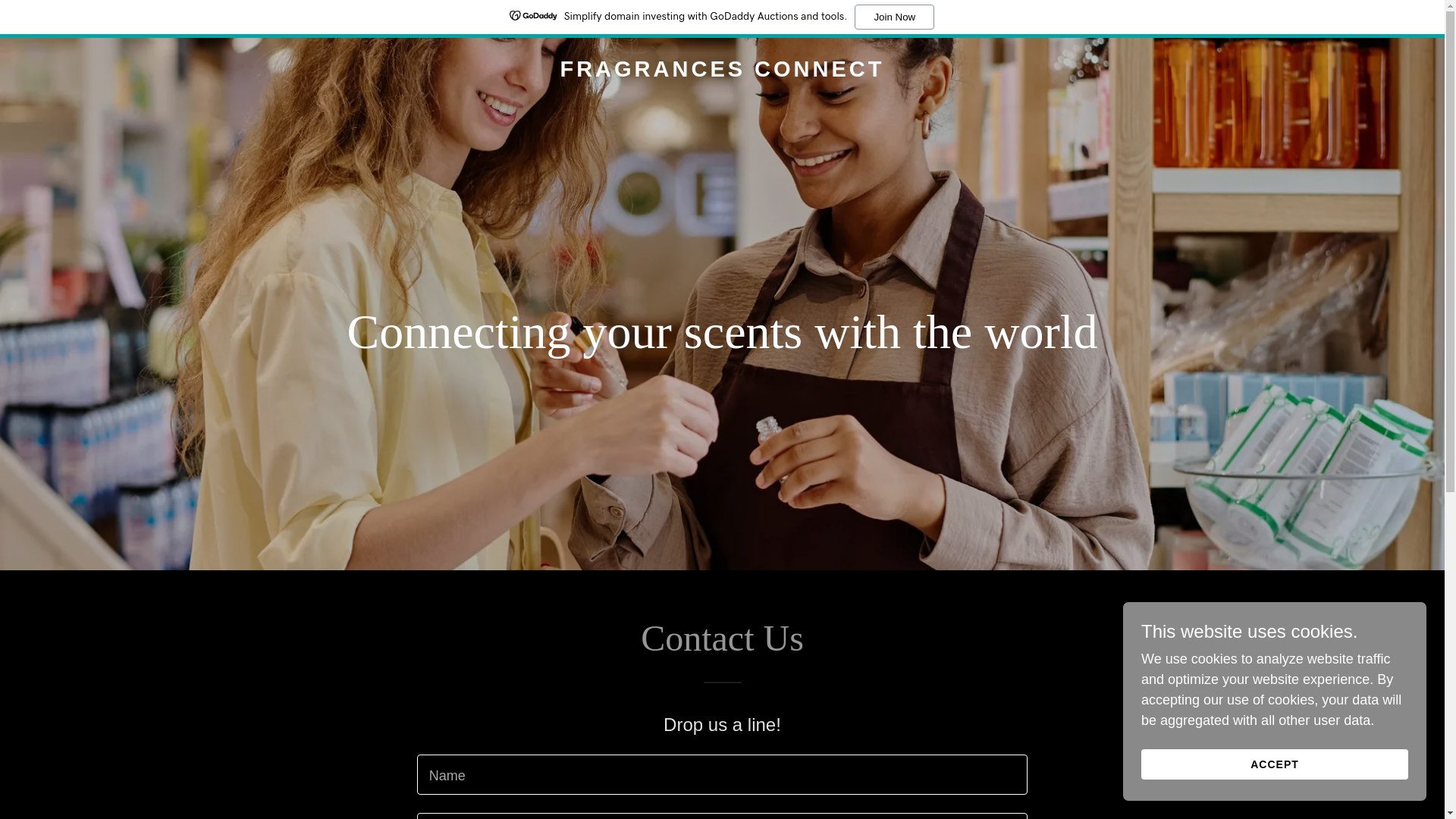 website screenshot of https://fragrancesconnect.com/