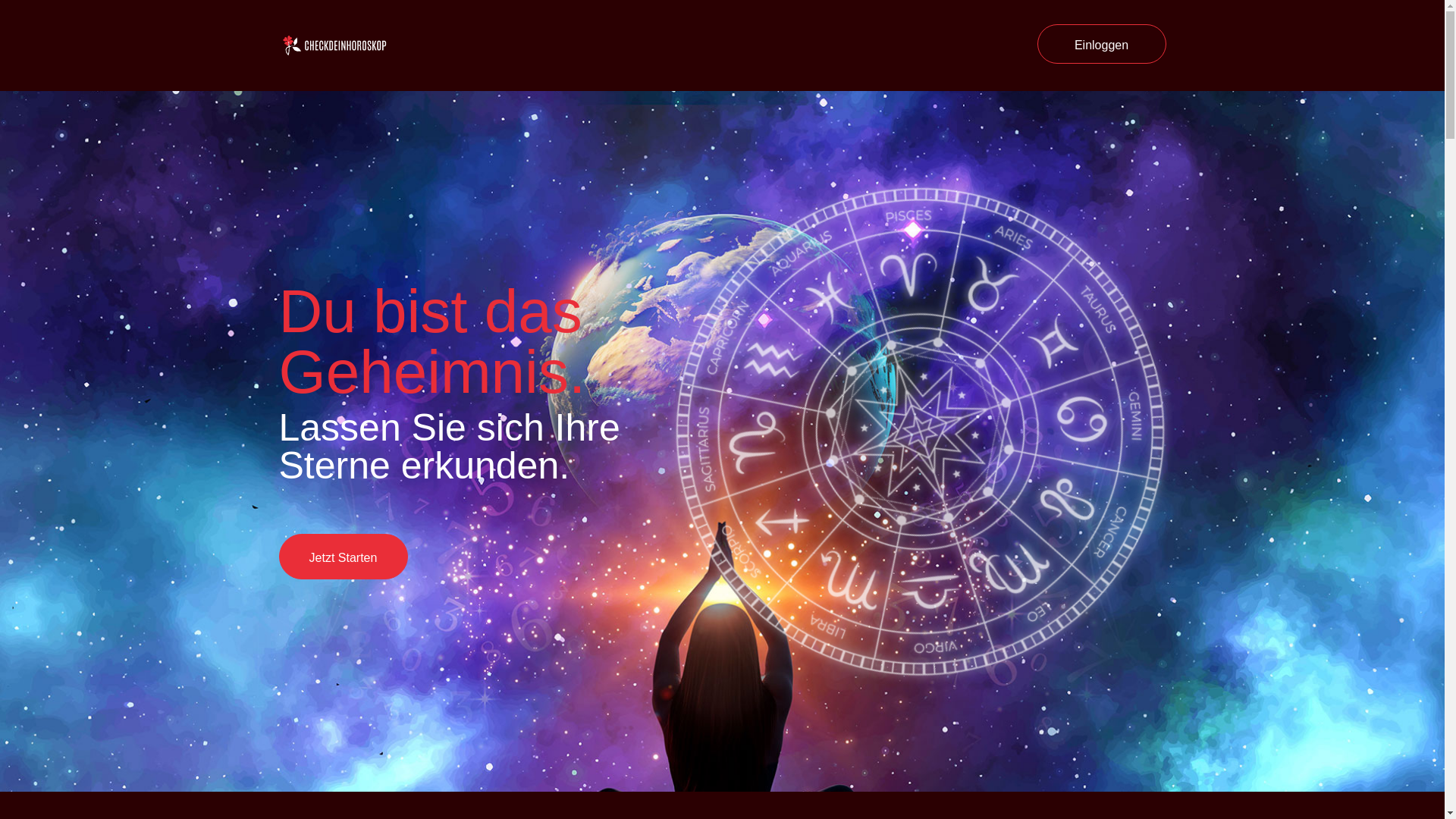 website screenshot of https://checkdeinhoroskop24.com/