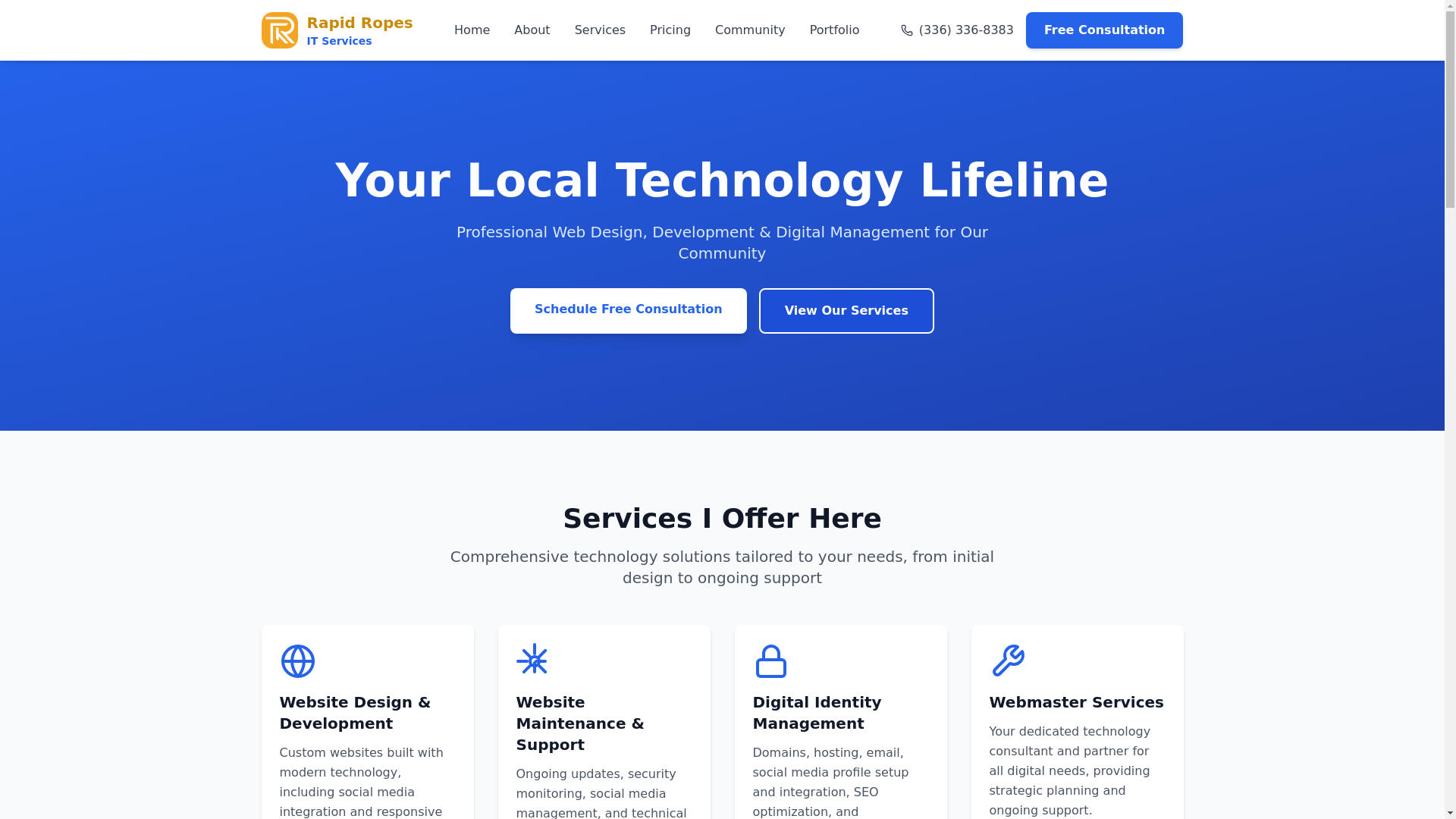 website screenshot of https://rapidropes.pages.dev/