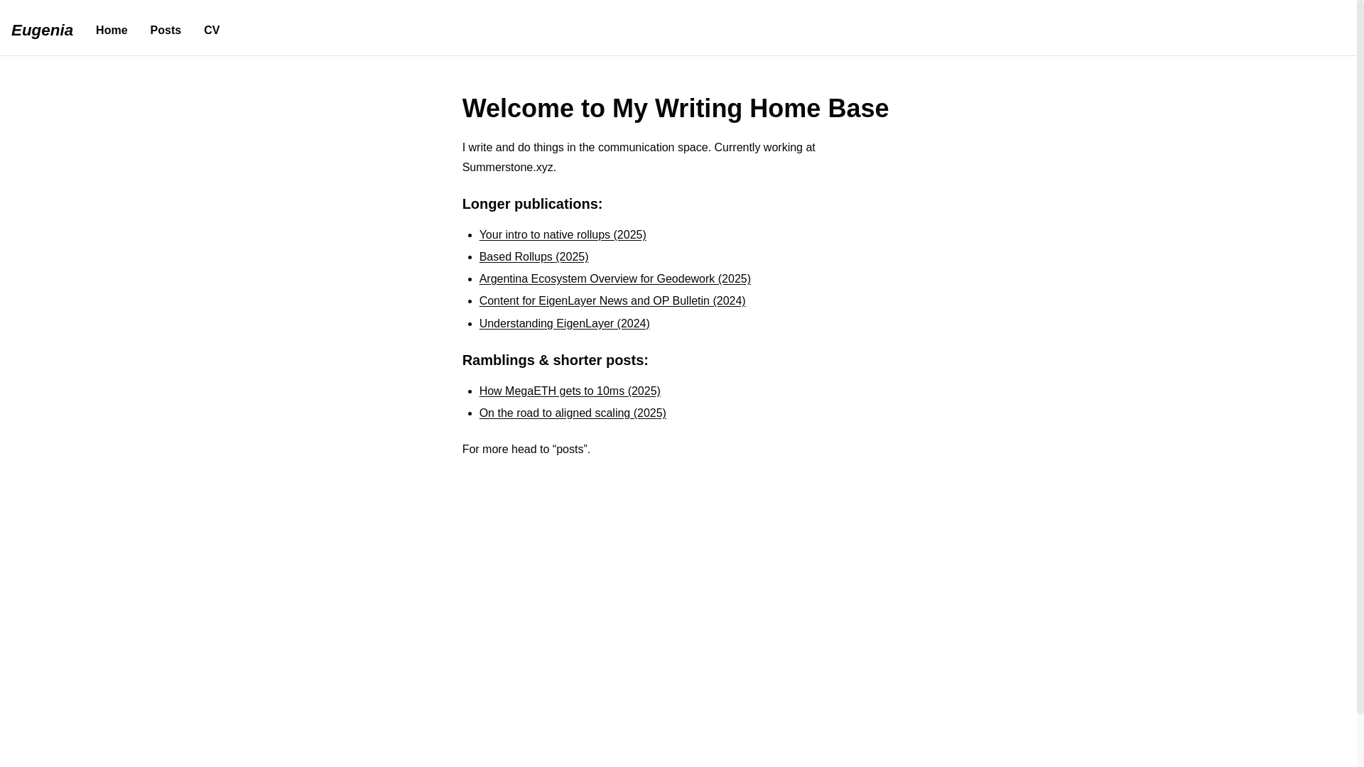 website screenshot of https://eugeniatel.com/