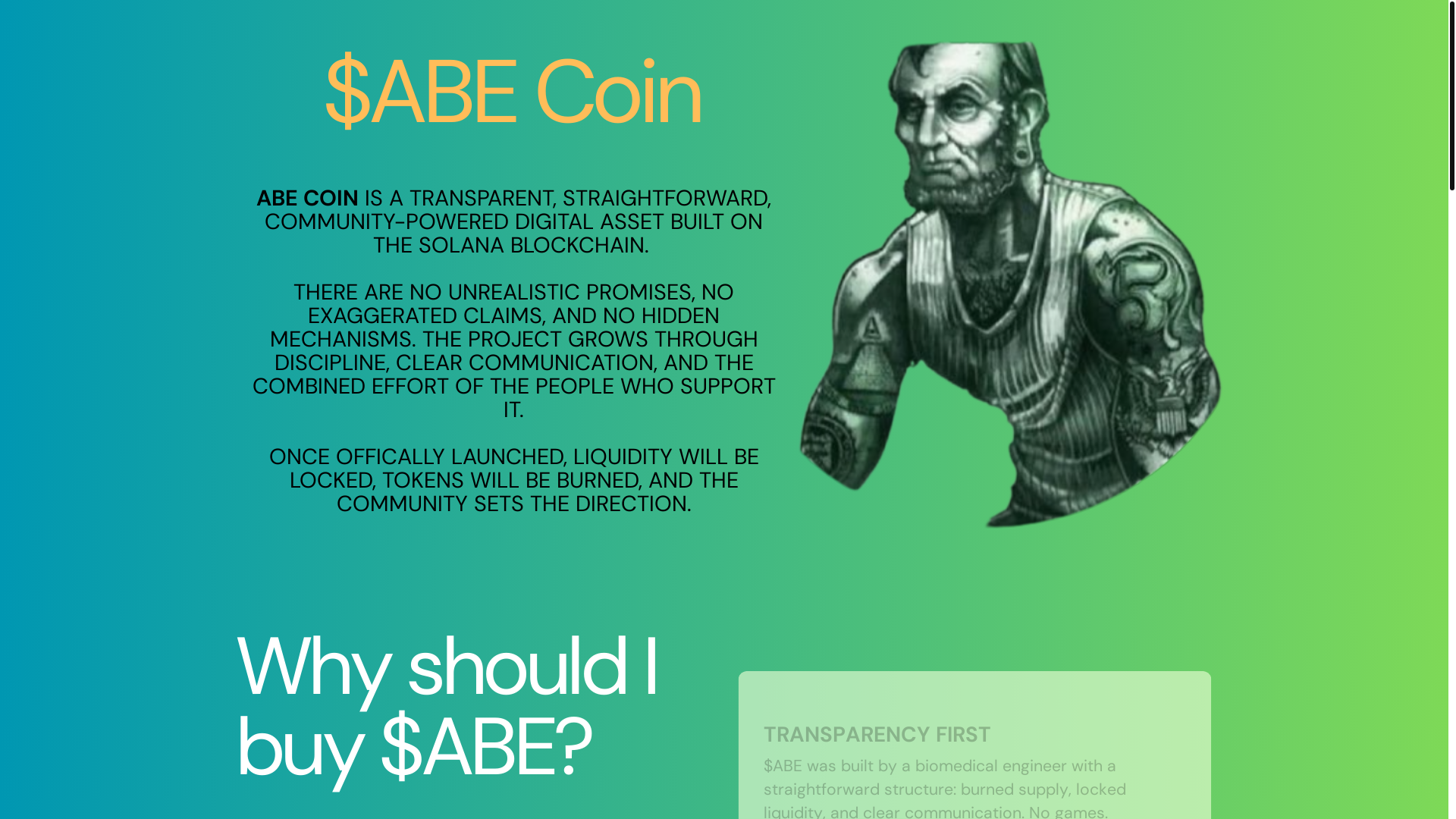 website screenshot of https://abecoin.net/