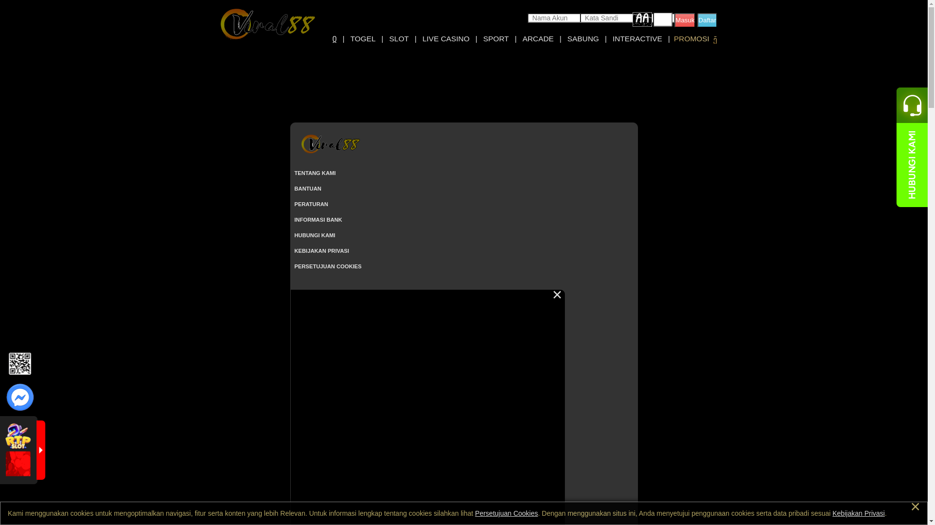 website screenshot of https://viral88master.com/