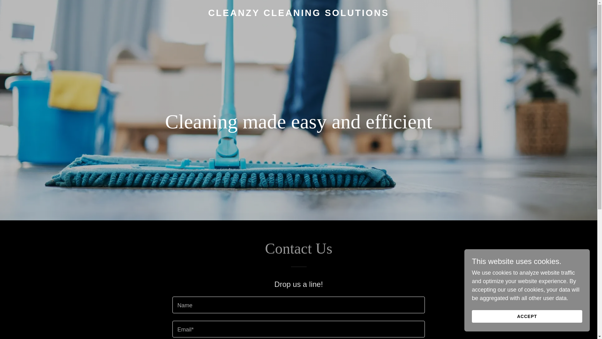 website screenshot of https://cleanzycleaningsolutions.com.au/