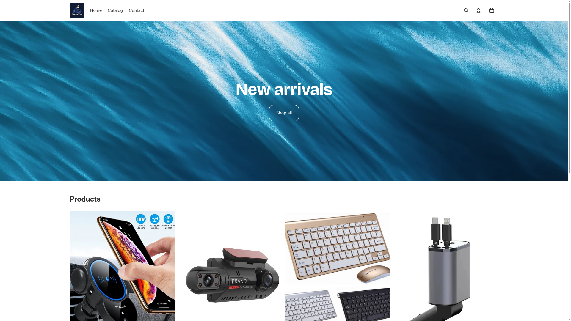 website screenshot of https://dreamtale.ca/