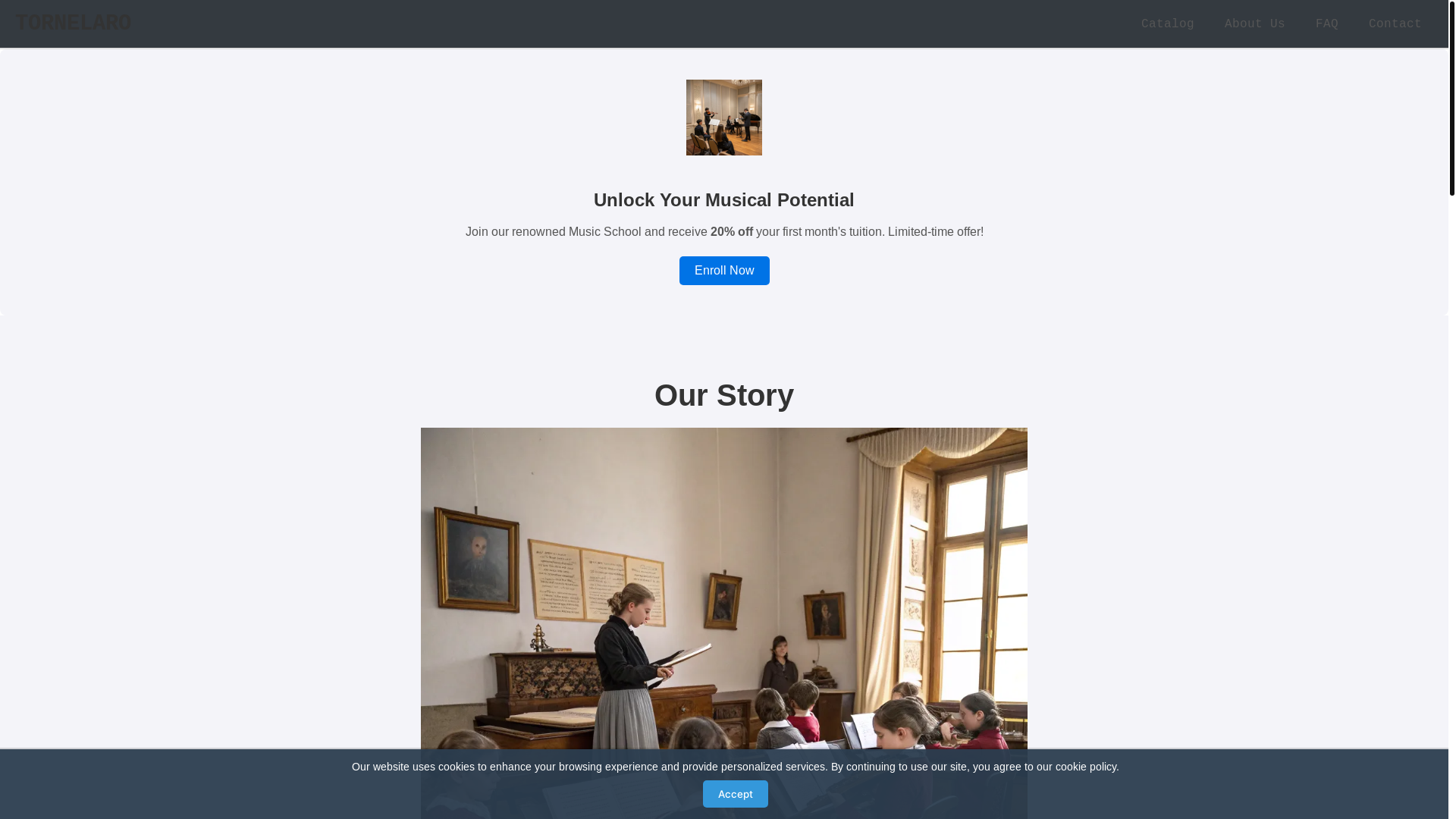 website screenshot of https://tornelaro.com/