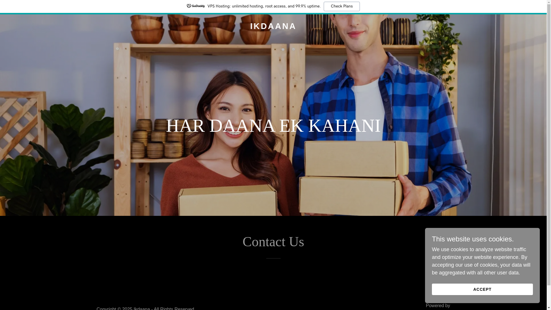 website screenshot of https://ikdaana.com/