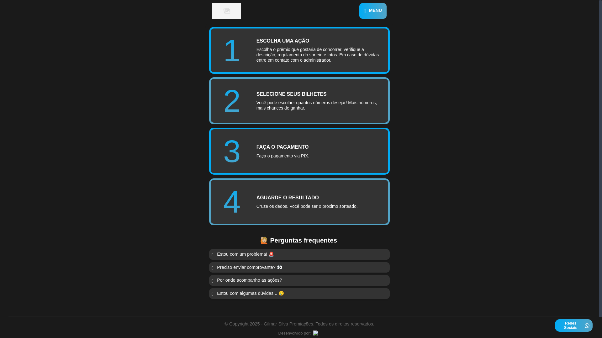 website screenshot of https://chefjhoupremiacoes.online/