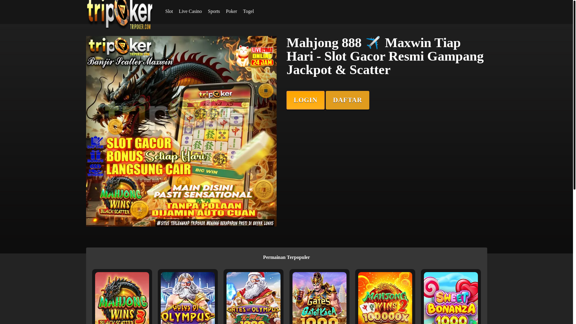 website screenshot of https://mahjong-ways888.pages.dev/