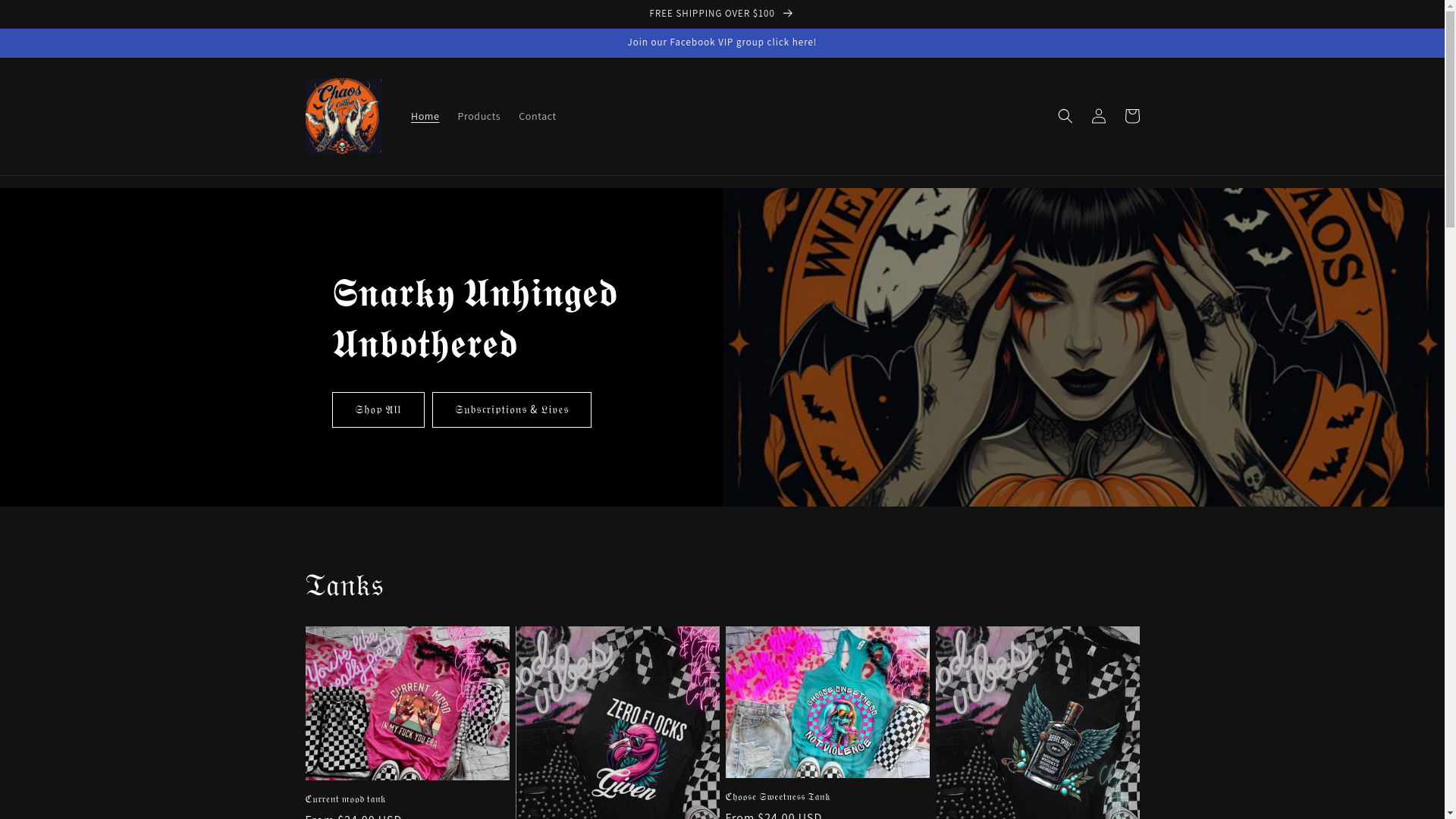 website screenshot of https://unhingedrebels.com/