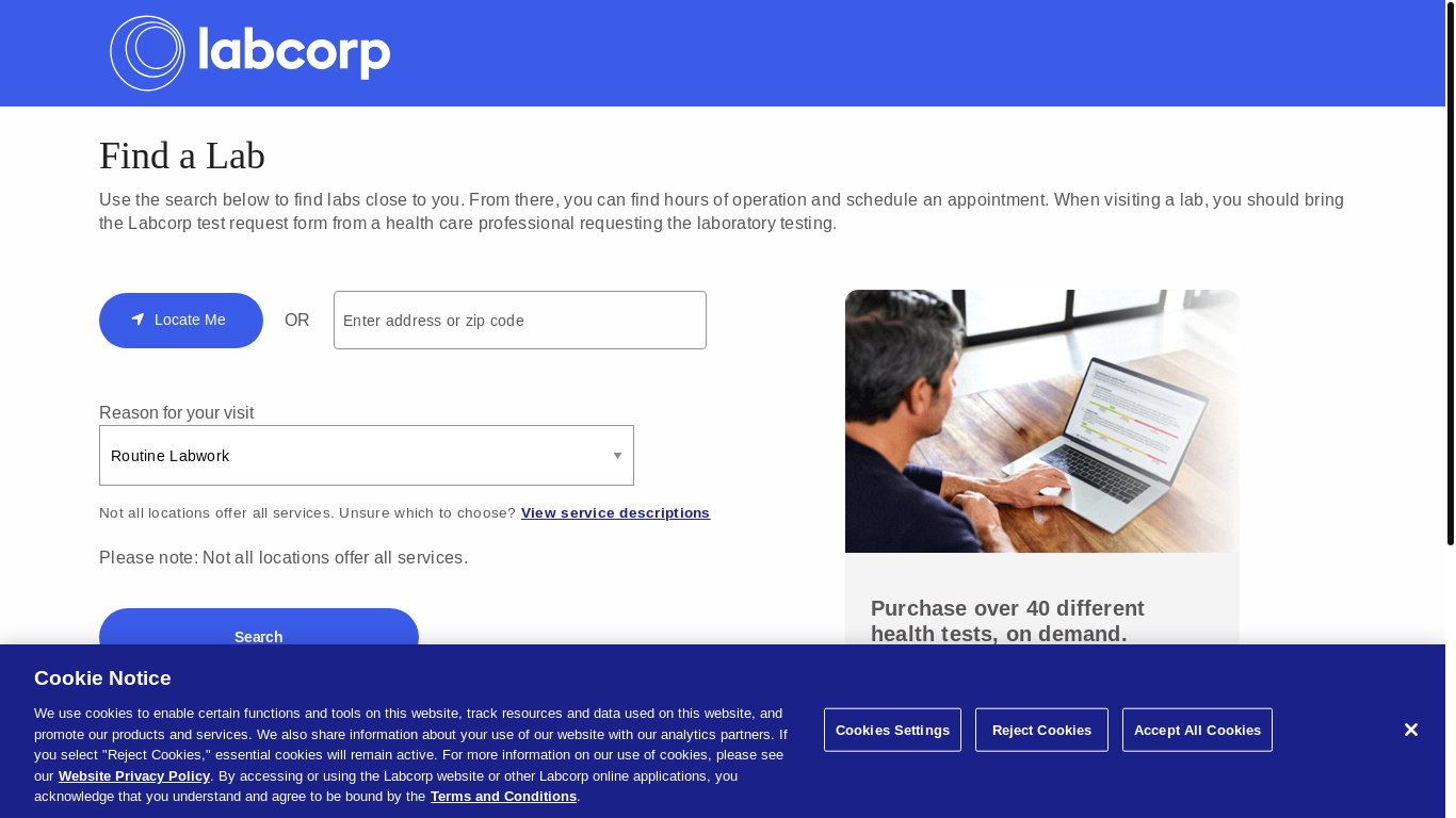 website screenshot of https://nam11.safelinks.protection.outlook.com/?url=https%3A%2F%2Fclick.labcorpmessage.com%2F%3Fqs%3Dc7074c83a927baed684714372576e1ca134e8ecb70e6cd0aaa12820fcb68ba9072662e013d050cffb0cd3b5e350b22f2fc5101b95fe7757b50ca4bc08a5aed1c&data=05%7C02%7Cdgahman%40bjupress.com%7C7354274fb4fc4fd007a808dd916902e4%7C677d2c9a624e4efe8958ee35a71c0d71%7C1%7C0%7C638826602390328114%7CUnknown%7CTWFpbGZsb3d8eyJFbXB0eU1hcGkiOnRydWUsIlYiOiIwLjAuMDAwMCIsIlAiOiJXaW4zMiIsIkFOIjoiTWFpbCIsIldUIjoyfQ%3D%3D%7C0%7C%7C%7C&sdata=yooAJEjG3zj18T%2FQslpSivV7%2FsxnG2WQlF41LPVH7K0%3D&reserved=0