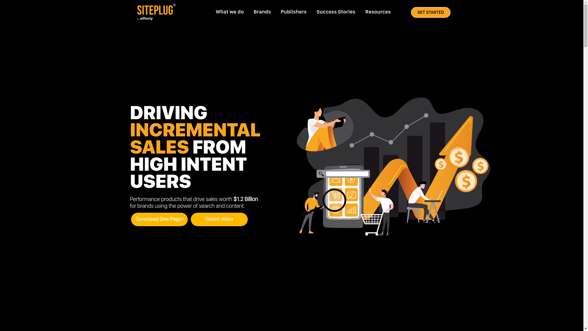website screenshot of https://siteplug.com