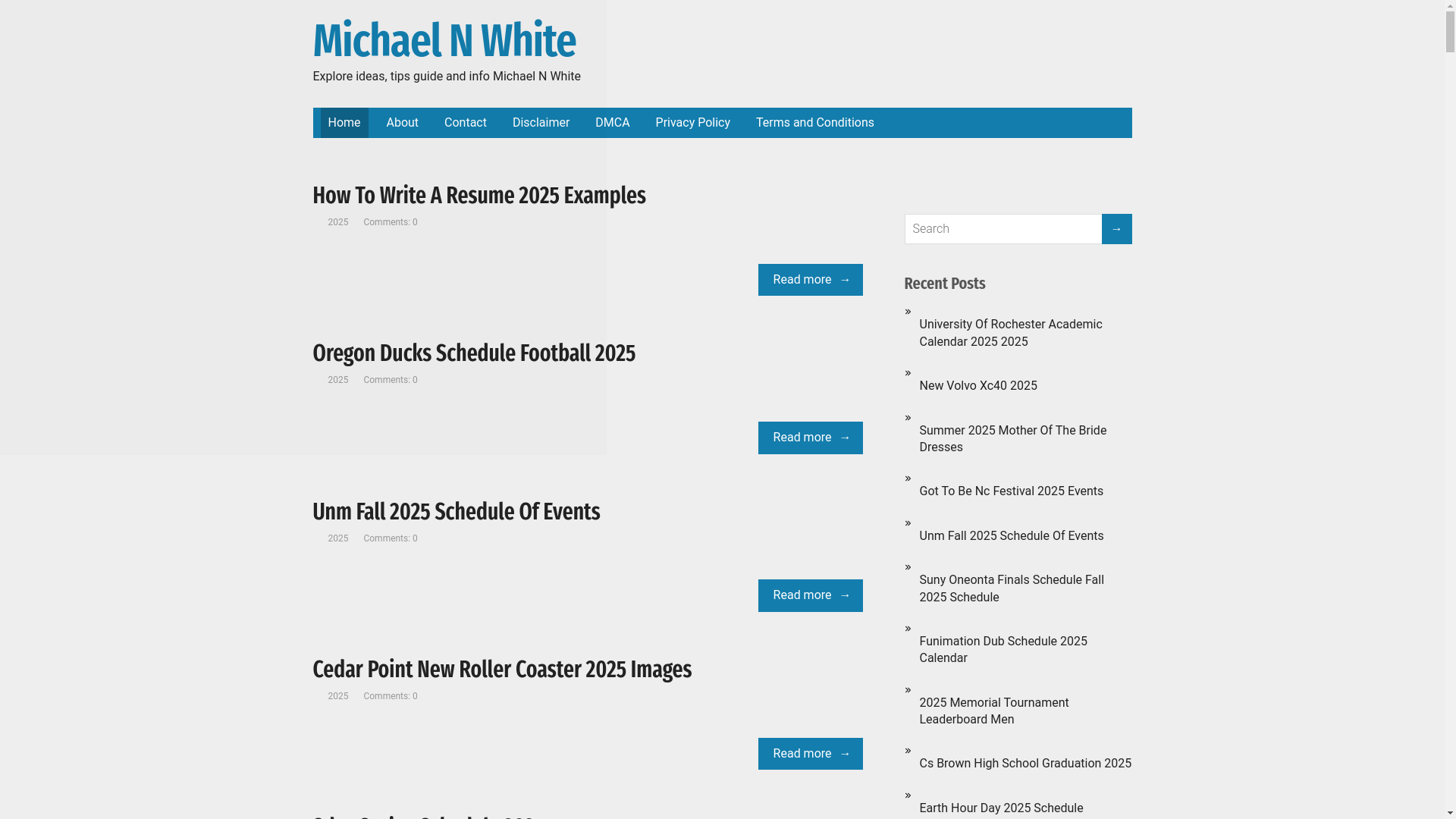 website screenshot of https://michaelnwhites.pages.dev/