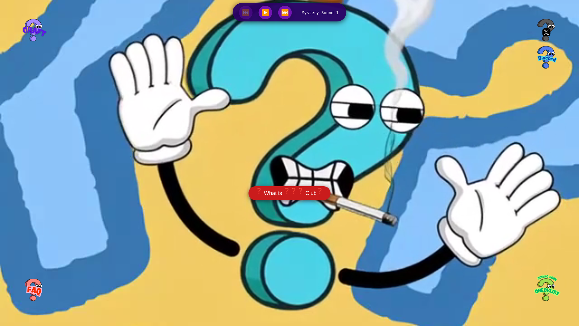 website screenshot of https://mysteryclub.xyz/