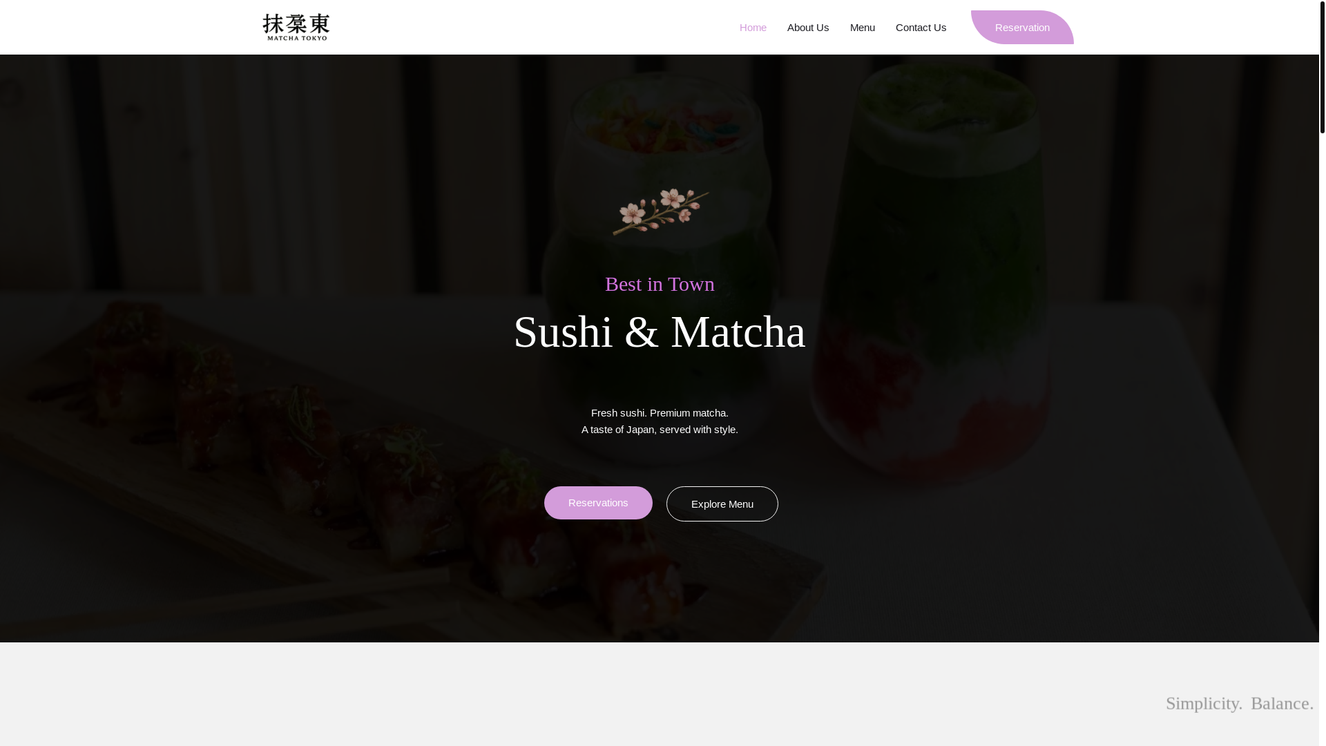 website screenshot of https://matchatokyo.de/