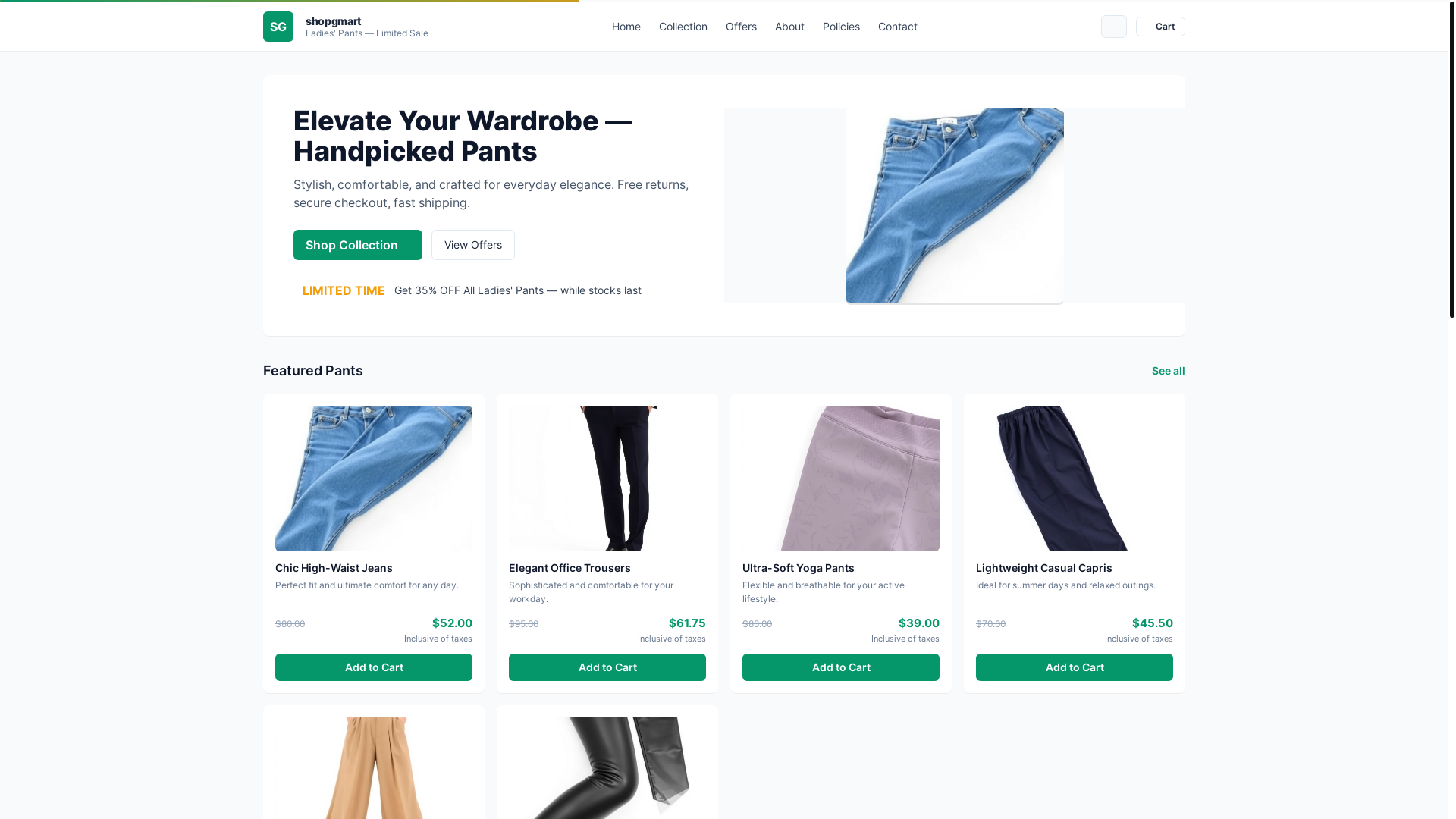 website screenshot of https://shopgreat.pages.dev/