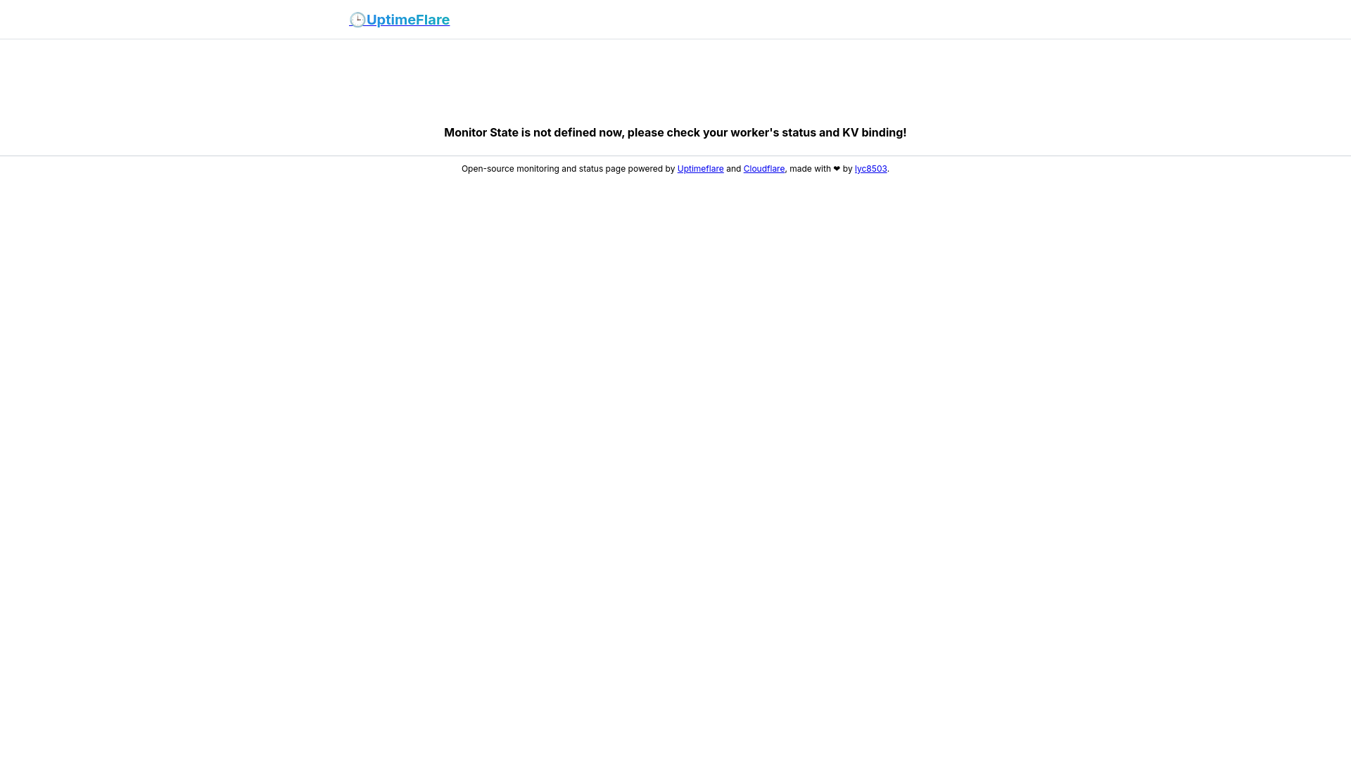 website screenshot of https://uptimeflare-5pd.pages.dev/