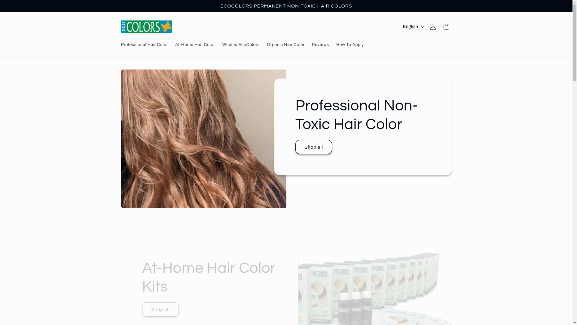 website screenshot of https://ecocolors.net/