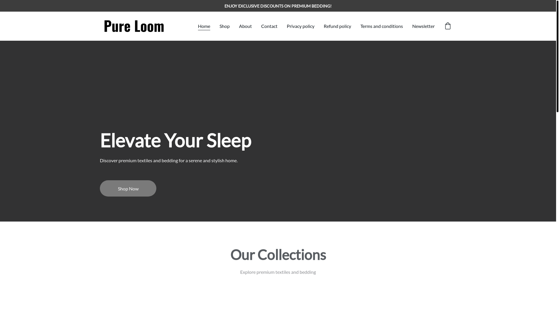website screenshot of https://pureloom.click/