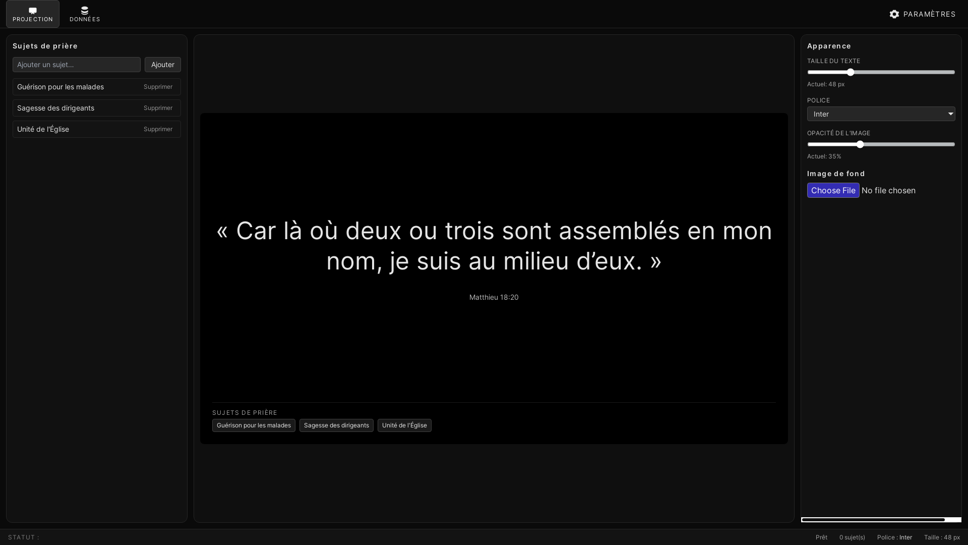 website screenshot of https://assembleeconnectee.ca/