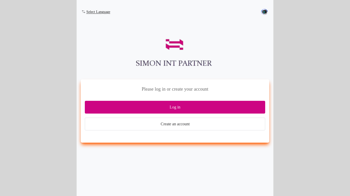 website screenshot of https://www.simonintpartner.shop/