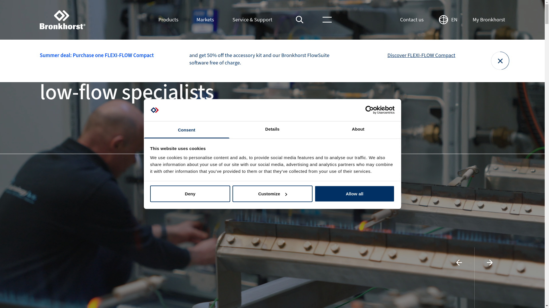 website screenshot of https://www.bronkhorst.com/