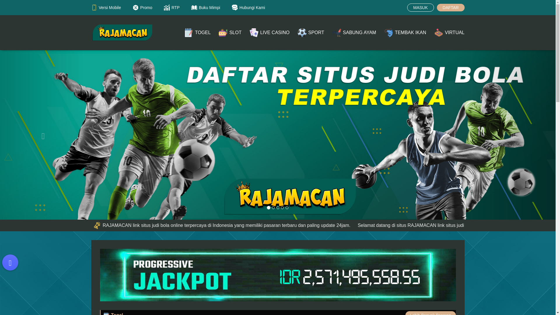 website screenshot of https://rajamacanasikali.com/