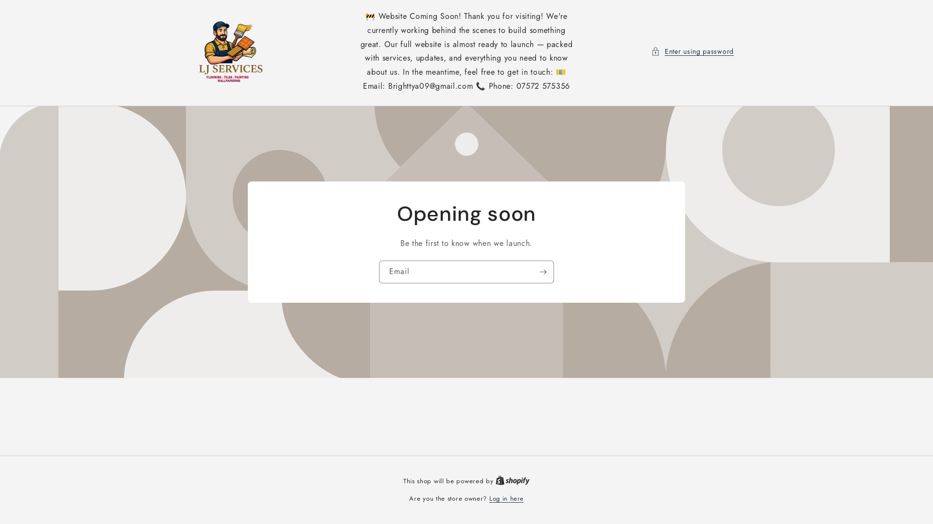 website screenshot of https://ljservicesuk.co.uk/