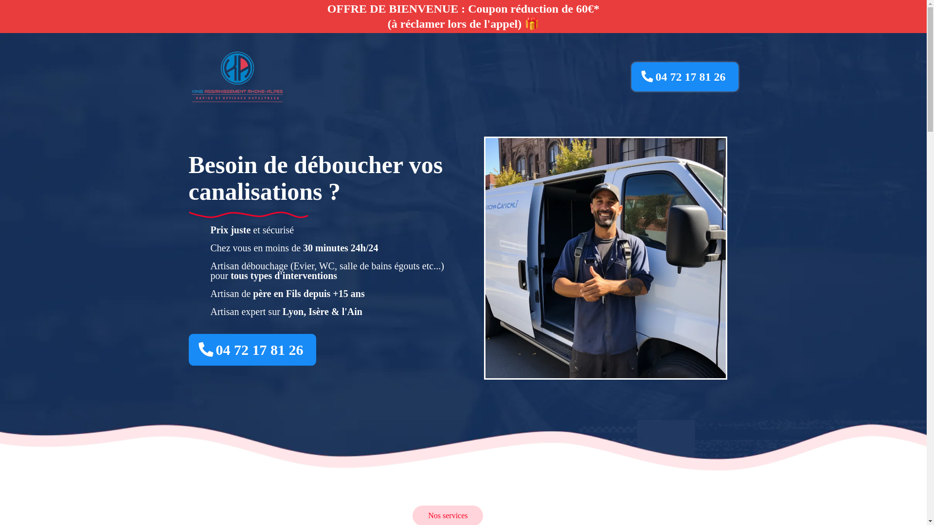 website screenshot of https://depannage-rdv.com/