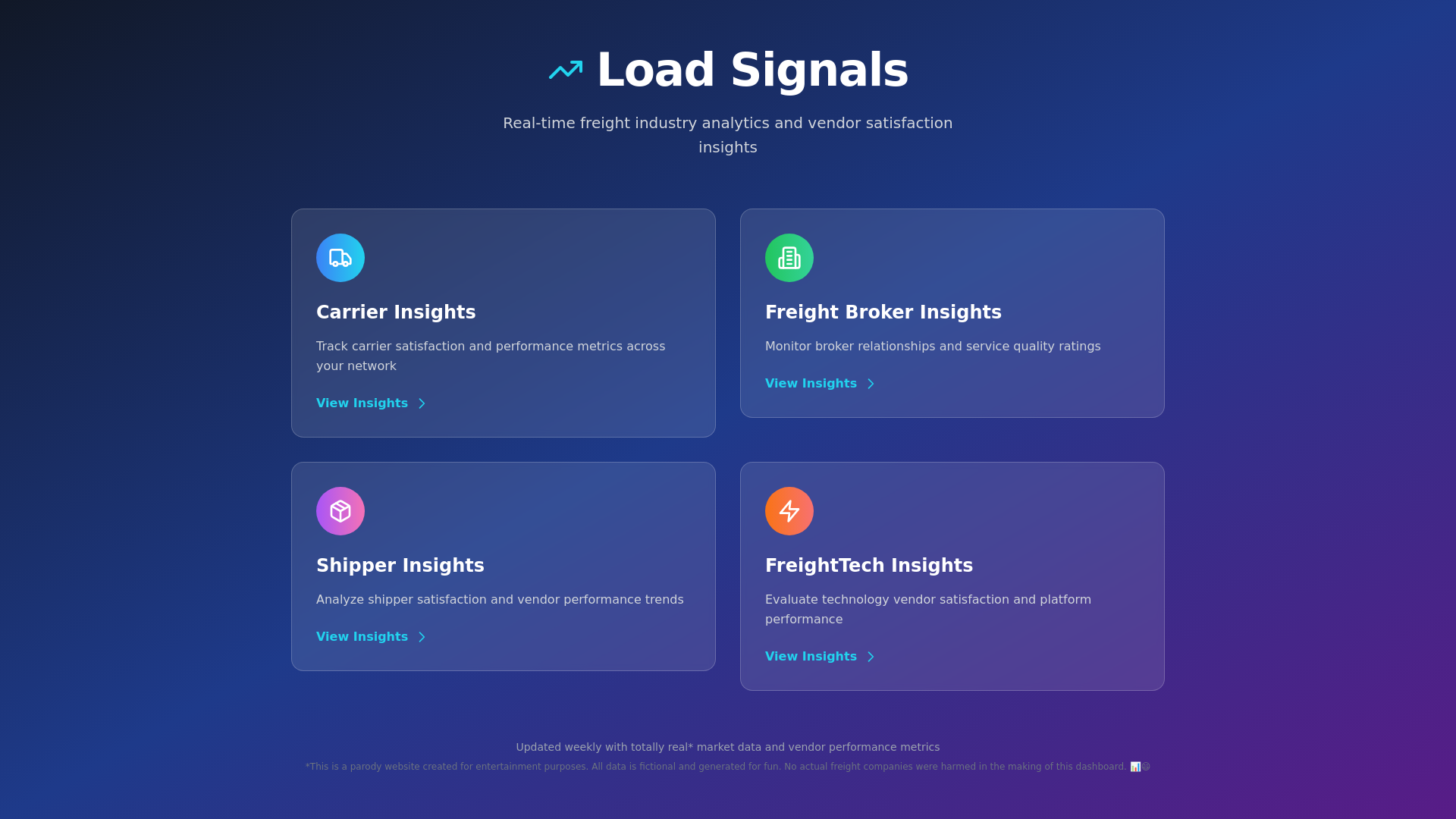 website screenshot of https://signalingfreight.com/