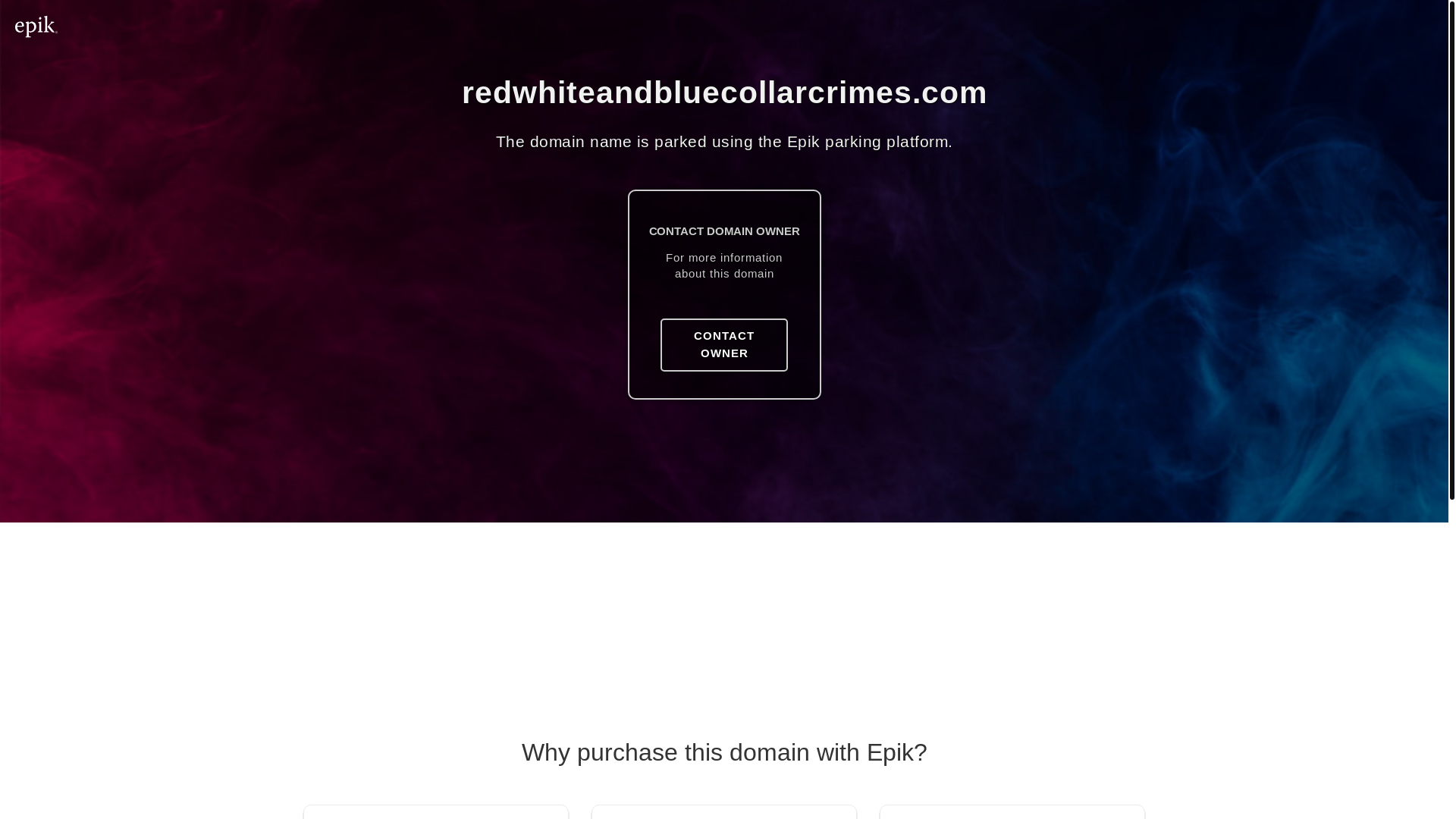 website screenshot of https://redwhiteandbluecollarcrimes.com/
