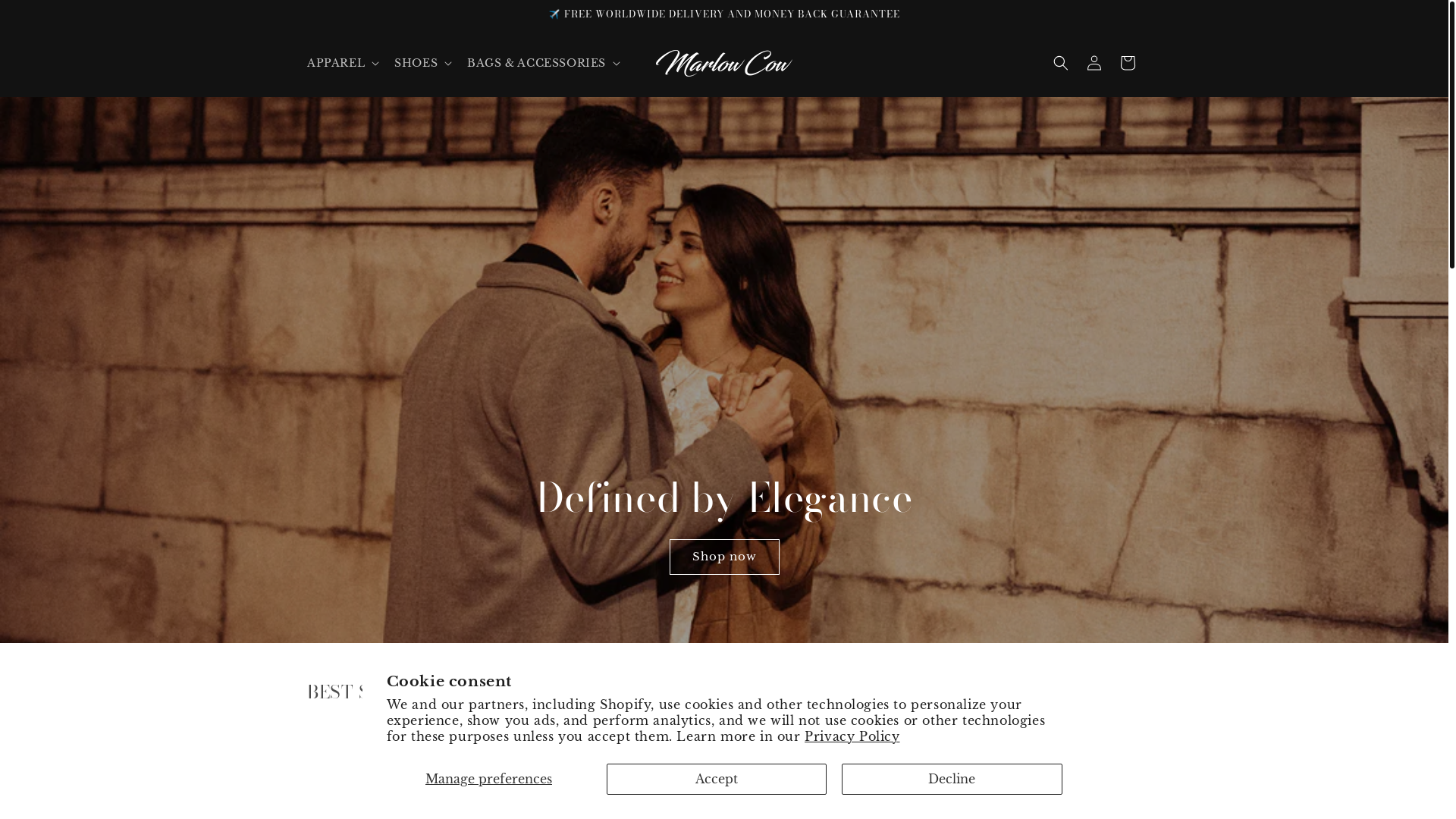 website screenshot of https://marlowcove.com/